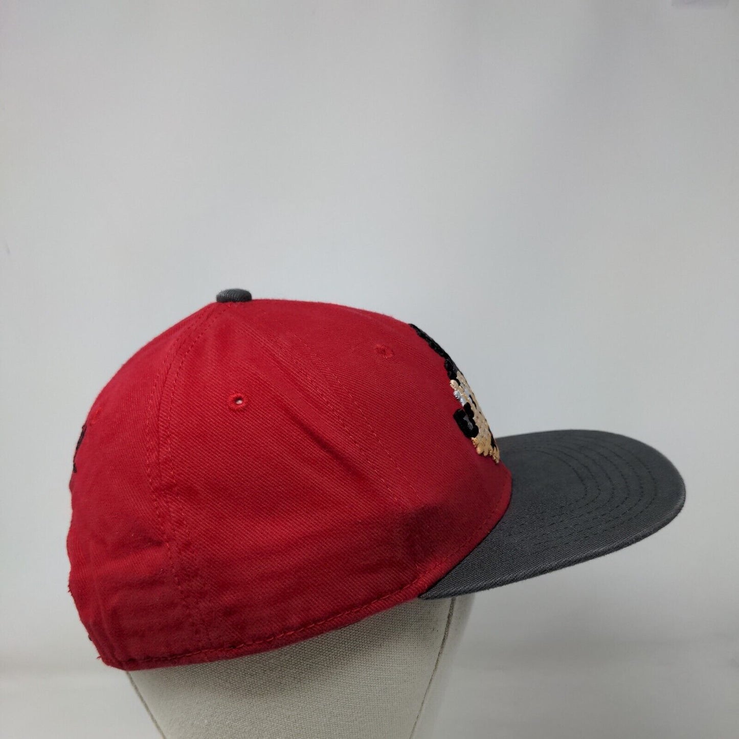 Mickey Mouse Pixel Snapback Hat Red Youth Embroidered Colorblock Disney