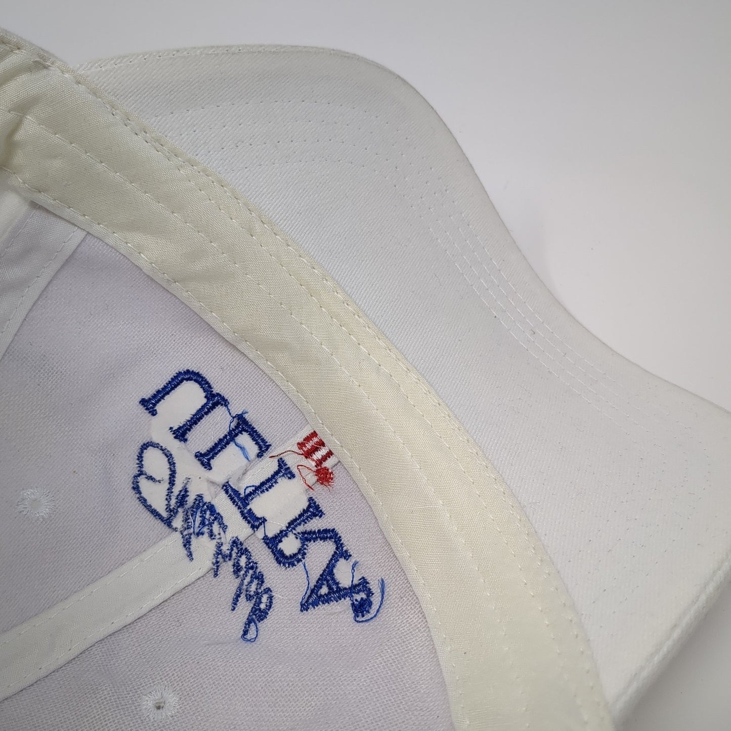 Michelob Ultra Strapback Baseball Cap White One Size Adjustable Embroidered