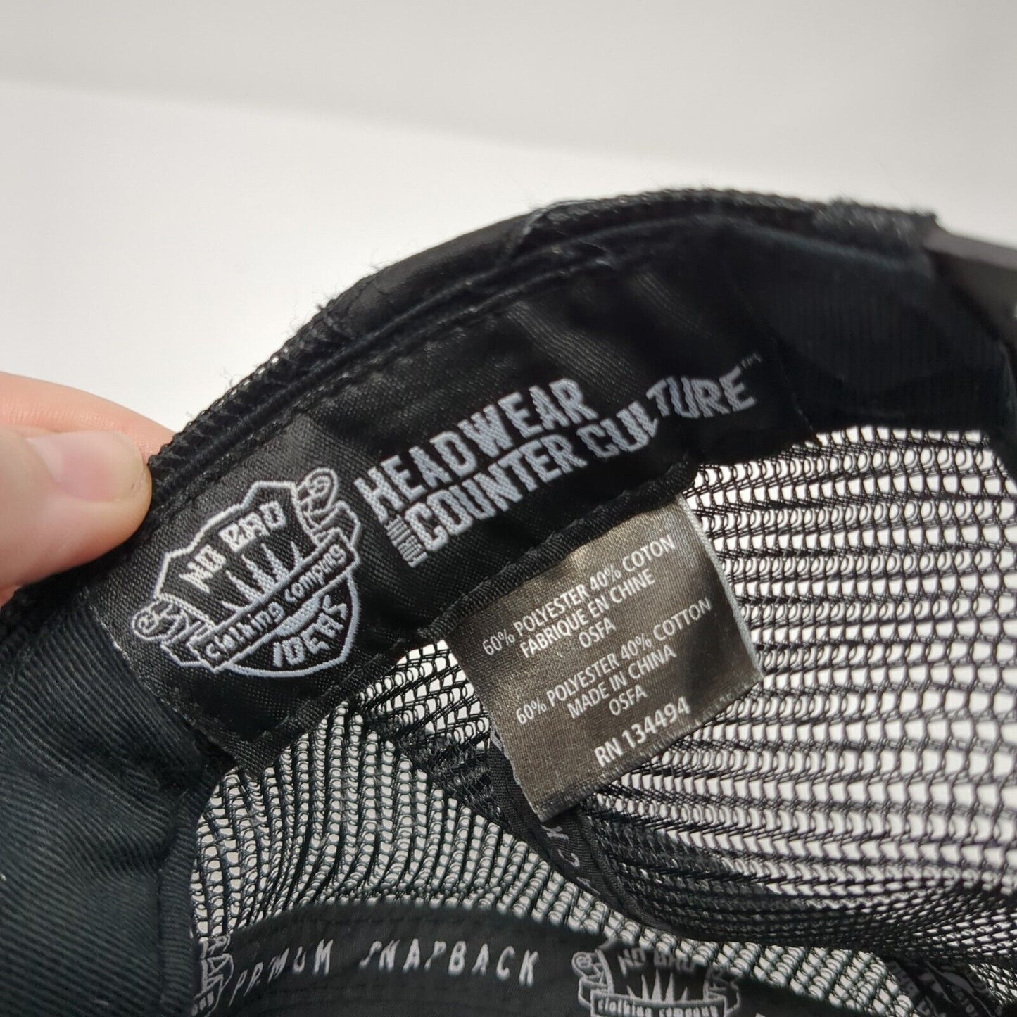 Rising Sun Patch Snapback Trucker Hat Blue One Size Mesh Back Adjustable