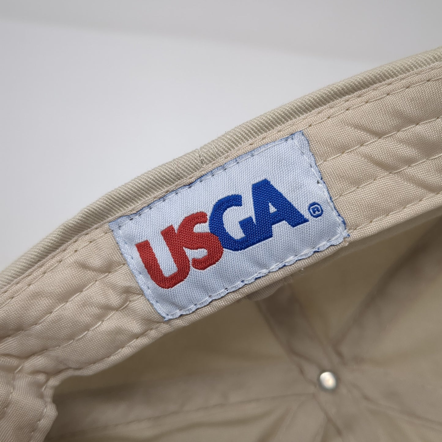 US Open 2009 USGA Member Baseball Cap Beige One Size Adjustable Embroidered