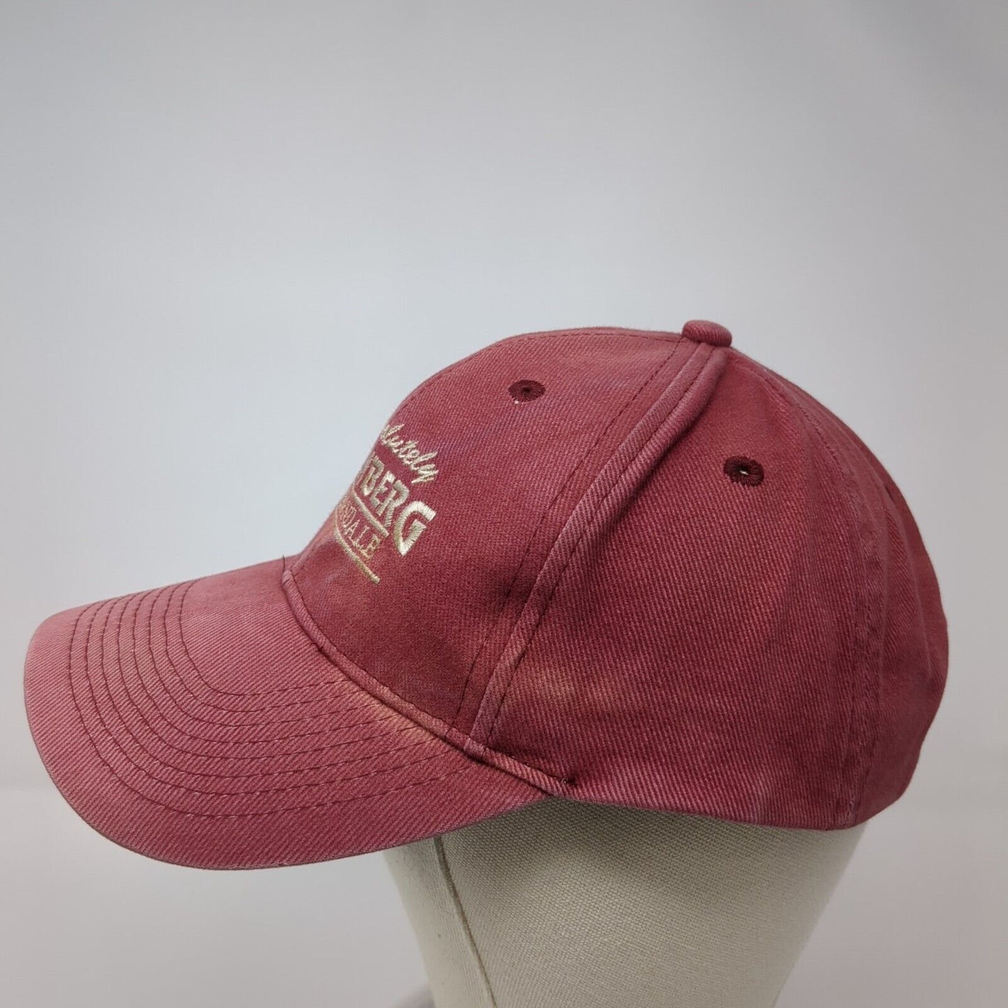 Auffenberg of Carbondale Strapback Hat Red One Size Adjustable Otto