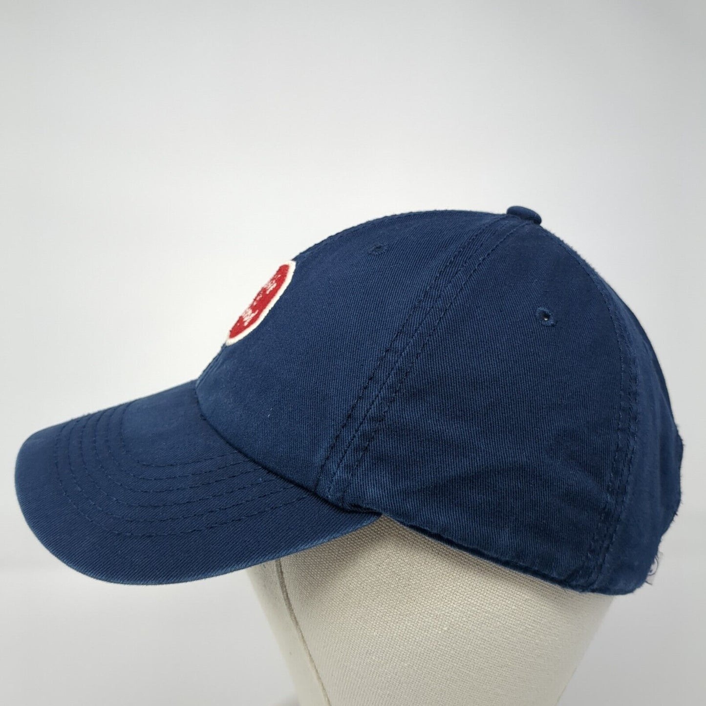 Life Is Good Slideback Hat Blue One Size Adjustable Embroidered Solid