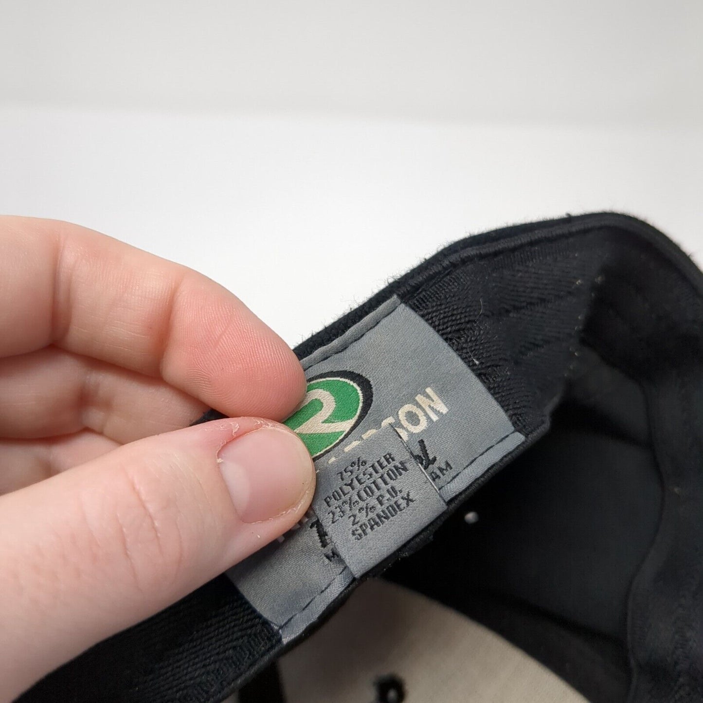 Cleveland Indians Panthers Fitted Hat Black S/M Embroidered Pro Model Richardson