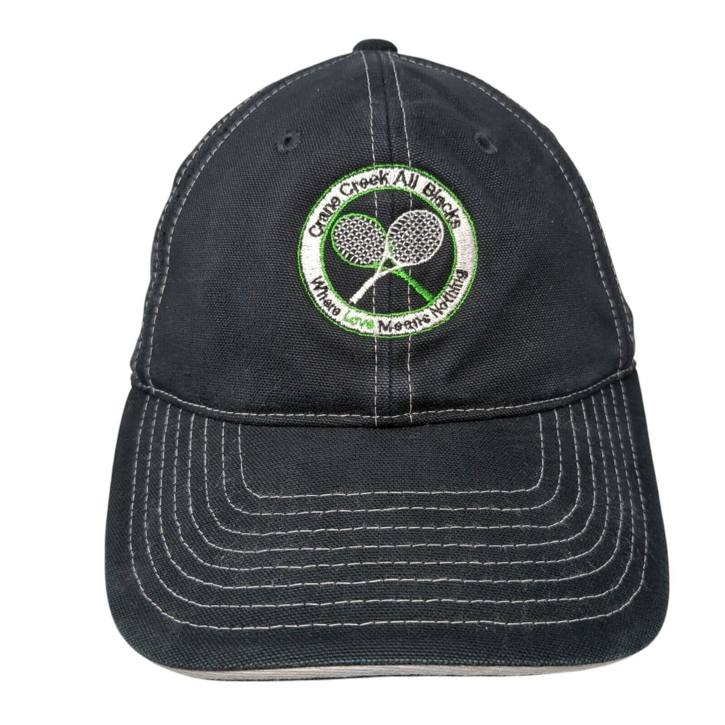 Crane Creek All Blacks Where Love Means Nothing Strapback Hat Black OS Adidas