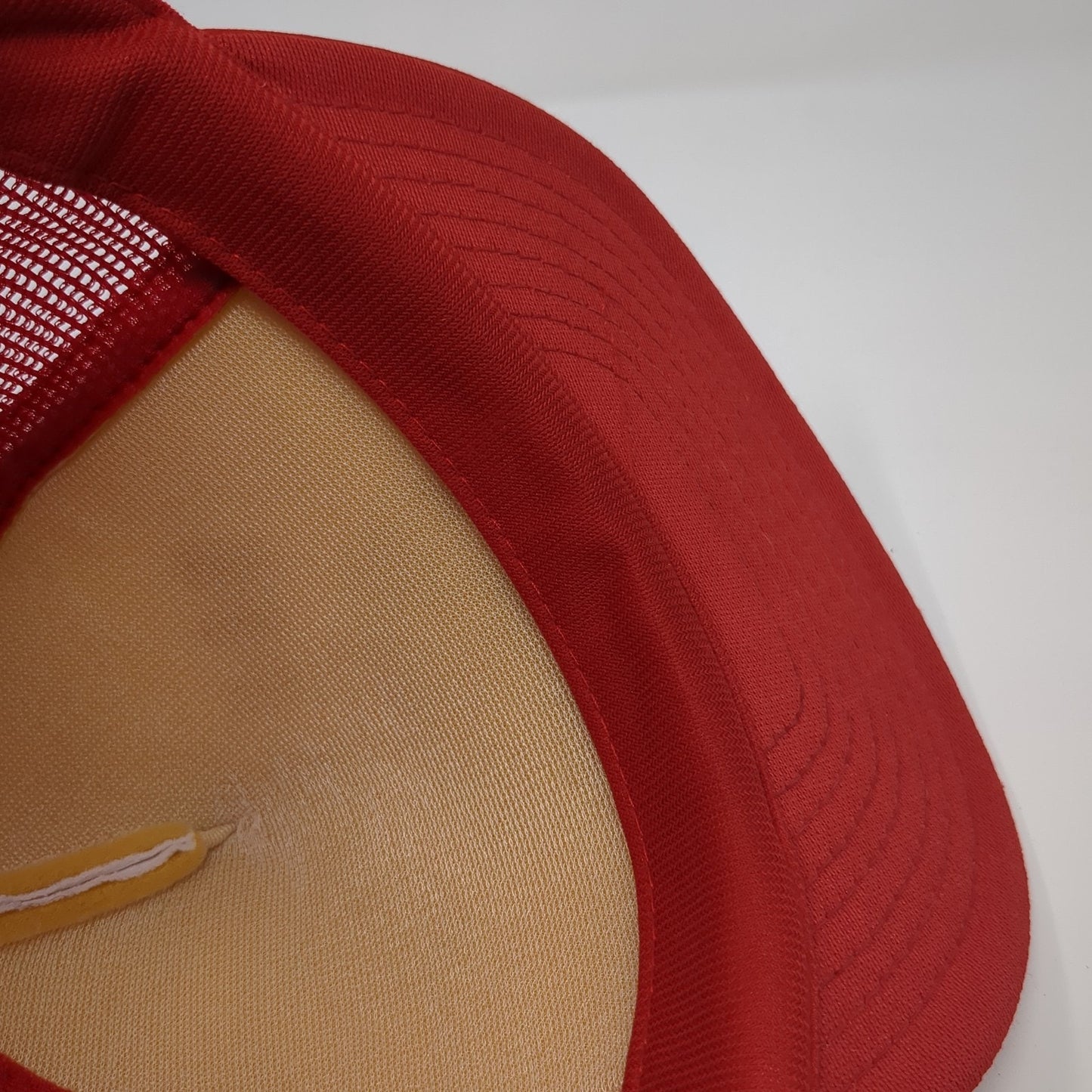 B-A-D Repair Snapback Rope Trucker Hat Red One Size Mesh Back Speedway