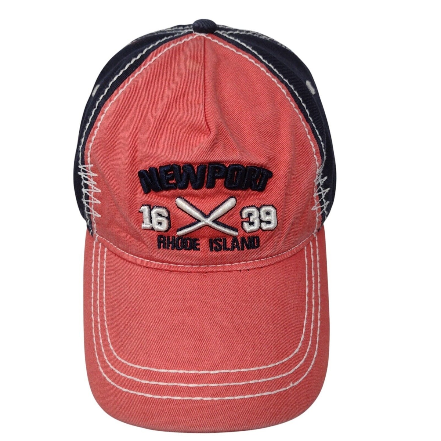 Newport Rhode Island 1639 Strapback Hat Multi OSFA Adjustable Colorblock