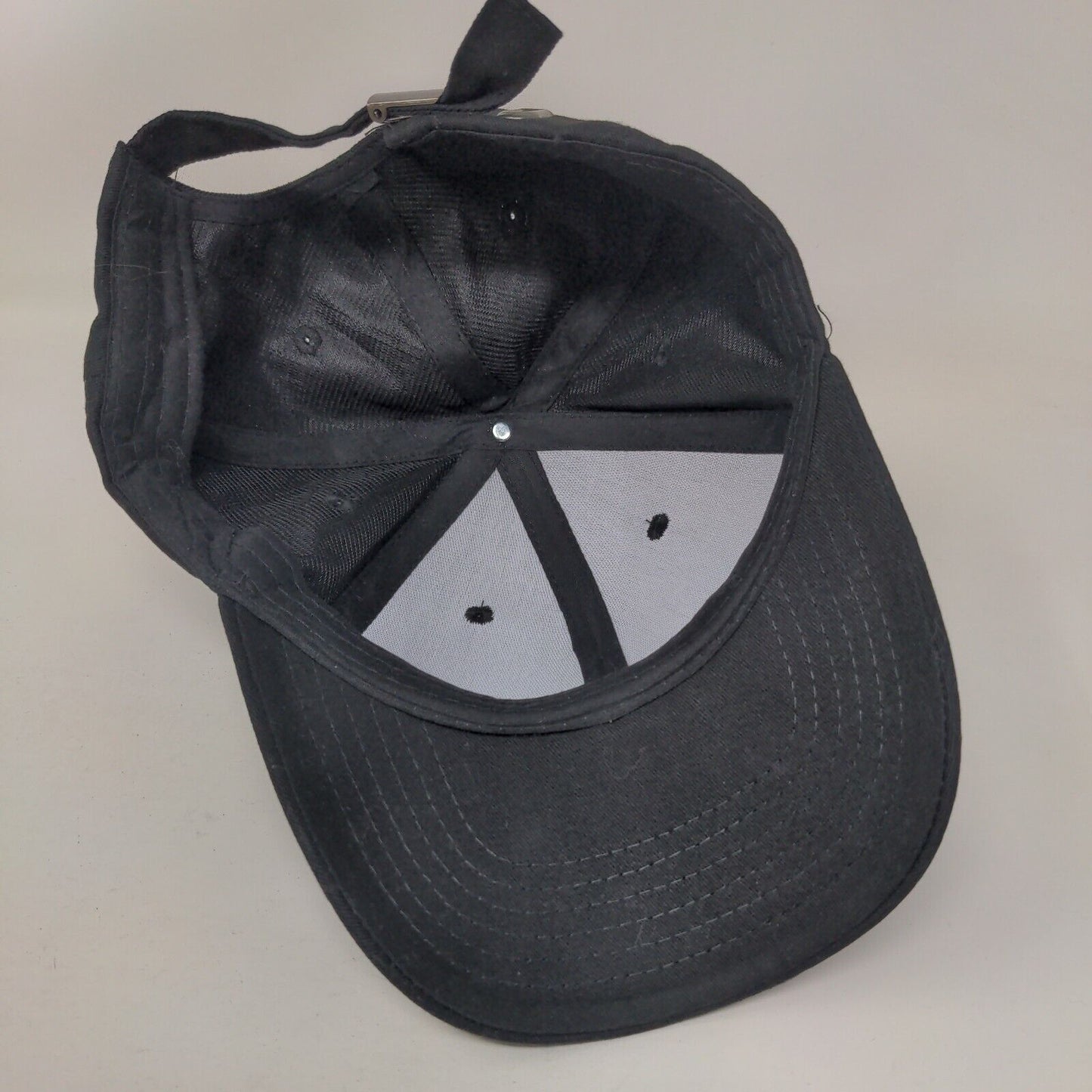 Unbranded Slideback Hat Black One Size Adjustable Vent Holes Blank