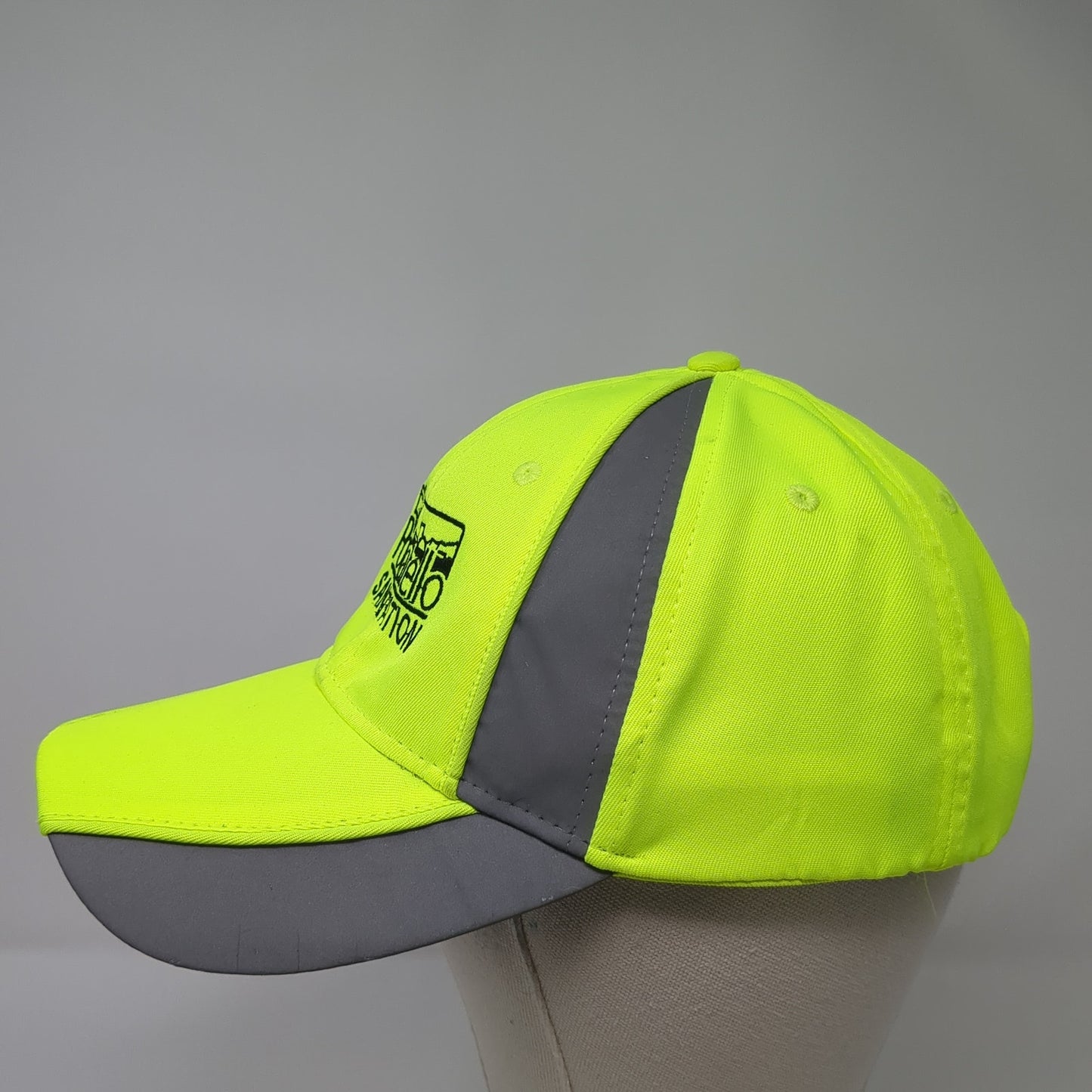 Pocatello Sanitation Strapback Hat Green One Size Adjustable Embroidered