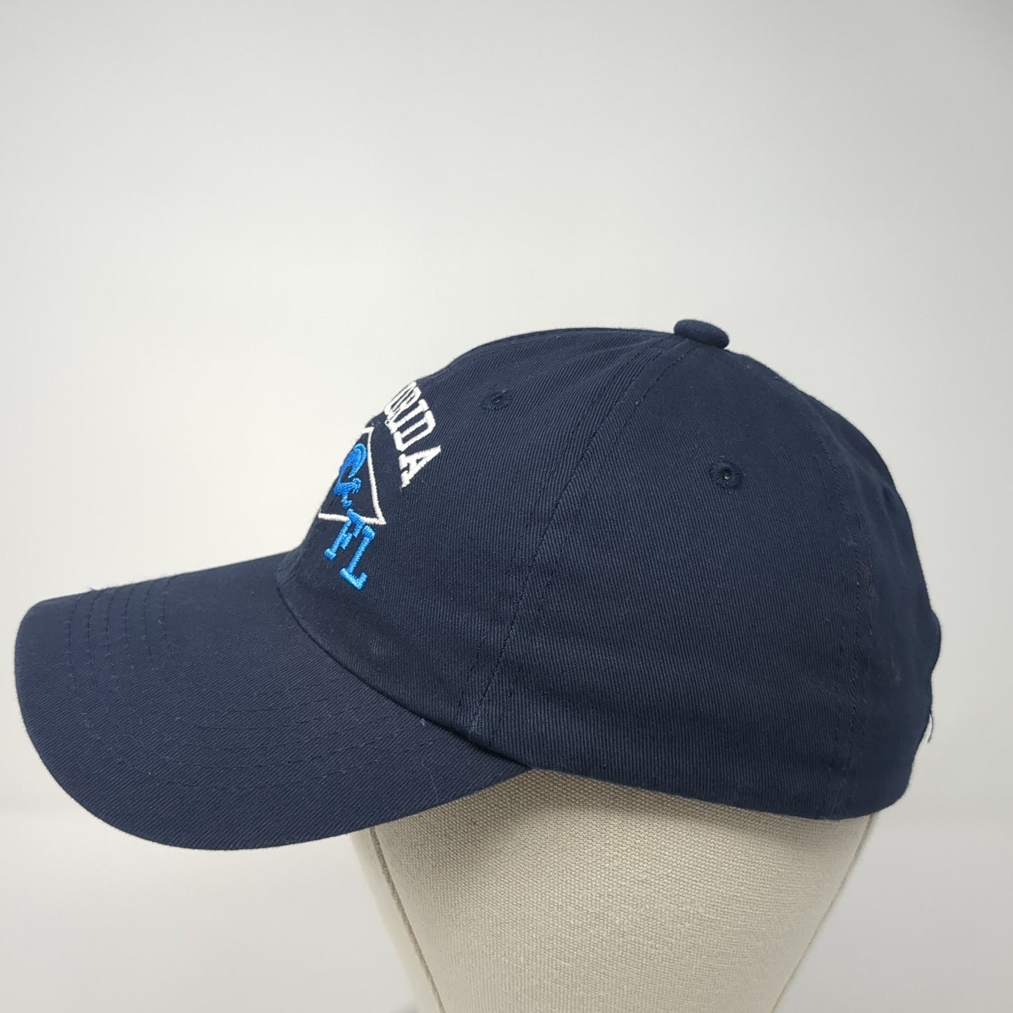 Florida FL Strapback Baseball Cap Blue OS Adjustable Embroidered DMR Classic