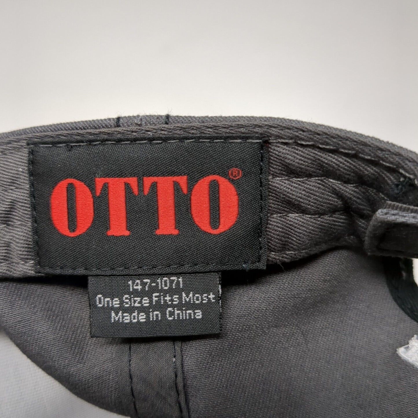 Idaho Materials & Construction Strapback Hat Gray OS Adjustable Embroidered Otto