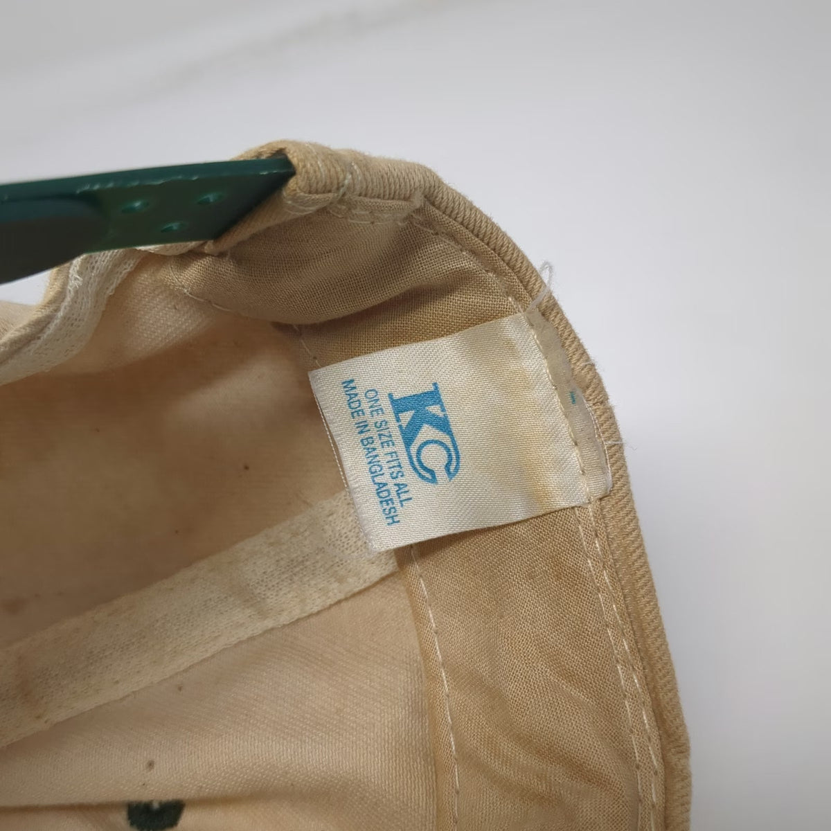 KC 5 Panel Beige Green One Size Fallon Nevada CC Communications Hat Snapback