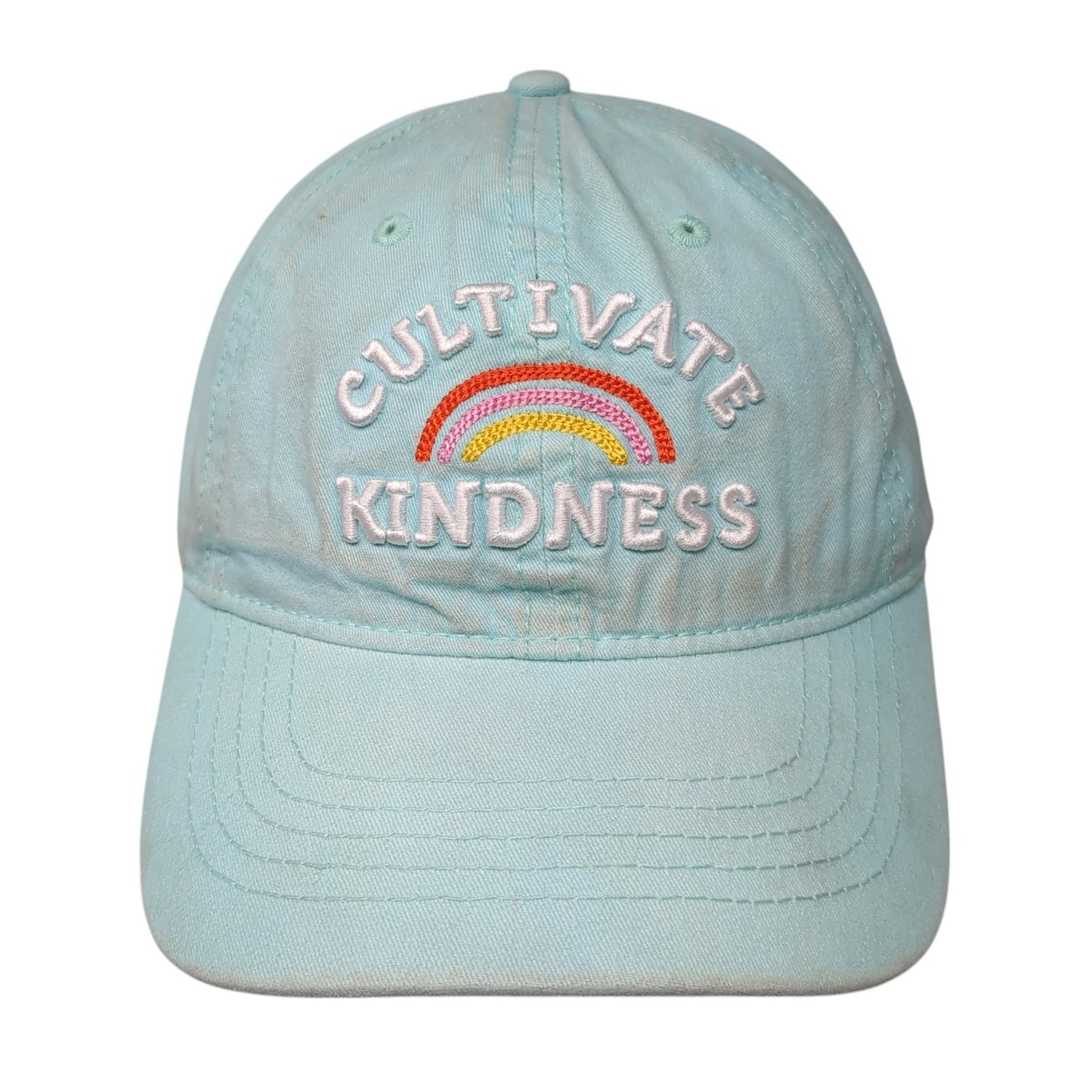 Cultivate Kindness Slideback Hat Green One Size Adjustable Embroidered