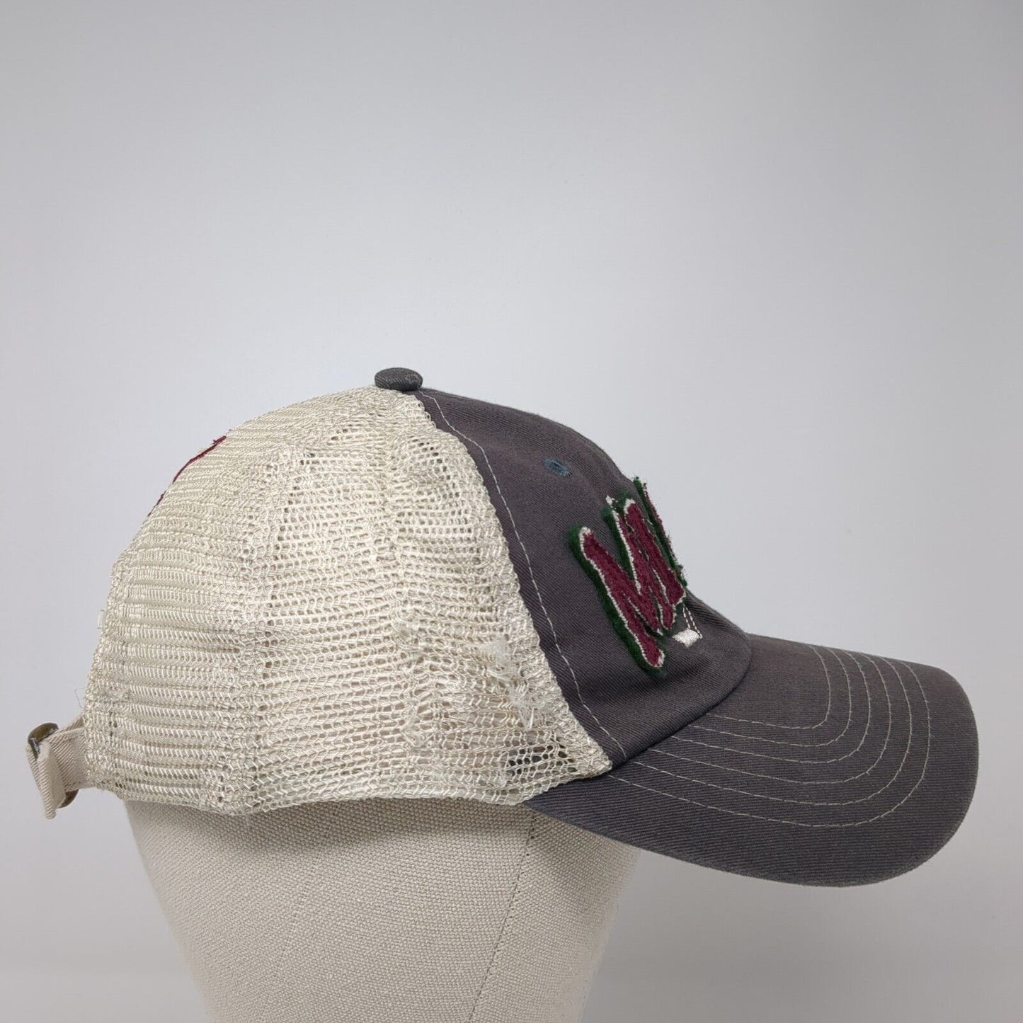 MICOS 22 Slideback Trucker Hat Gray One Size Adjustable Mesh Back Sportsman