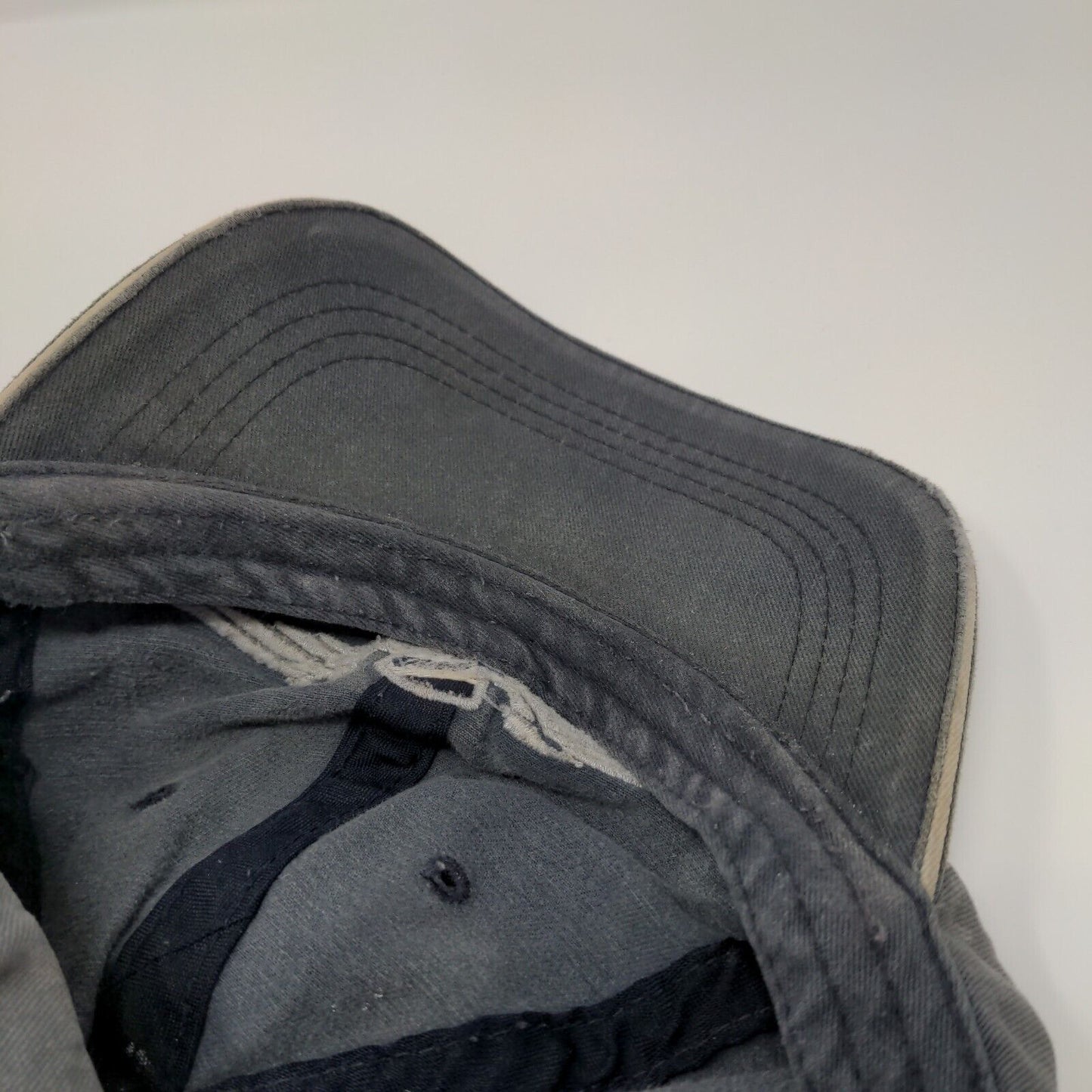 AOPA Fly Slideback Hat Gray OSFA Adjustable Embroidered Vented Holes 6 Panel