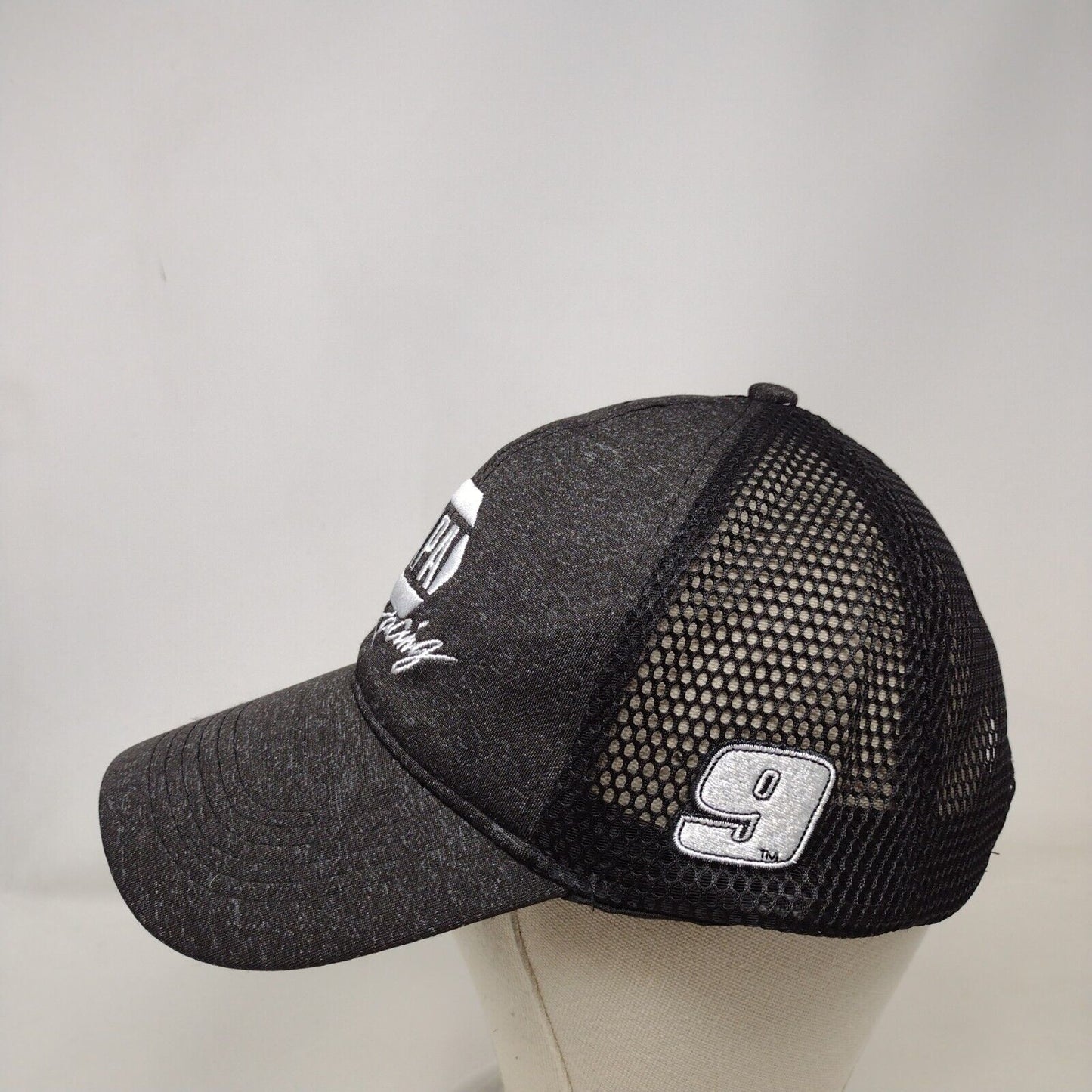 NAPA Racing Strapback Mesh Back Hat Black Embroidered Logo Hendrick Motorsports