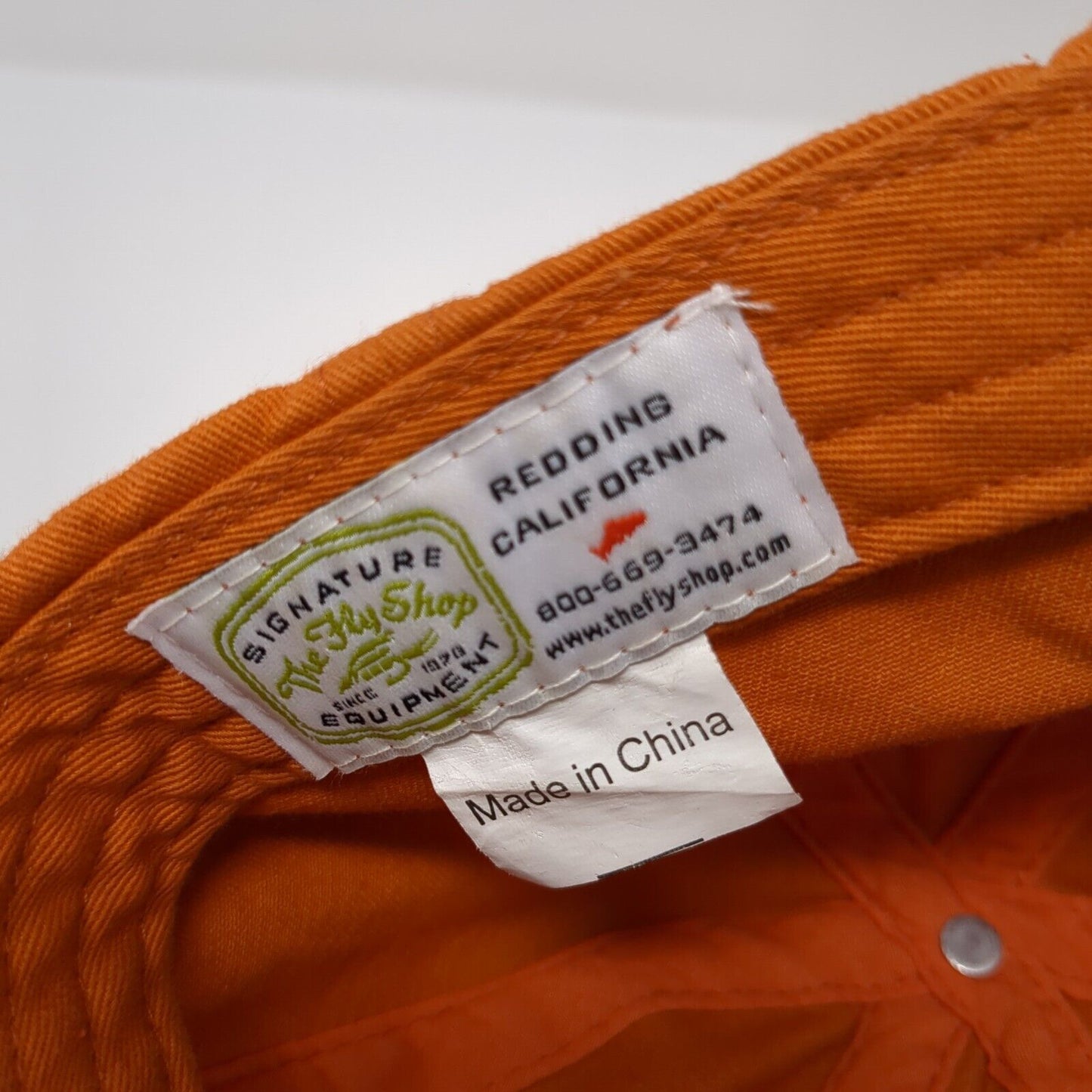 Antelope Creek Lodge Strapback Hat Orange OS Adjustable Embroidered The Fly Shop