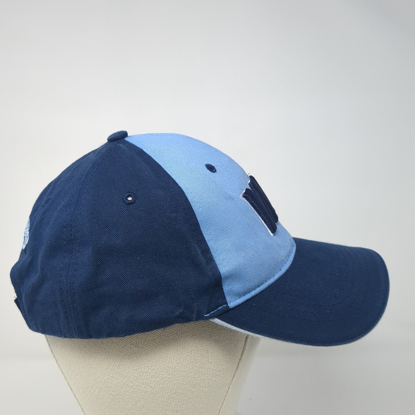 WJ Panthers Strapback Hat Blue One Size Adjustable Embroidered Colorblock