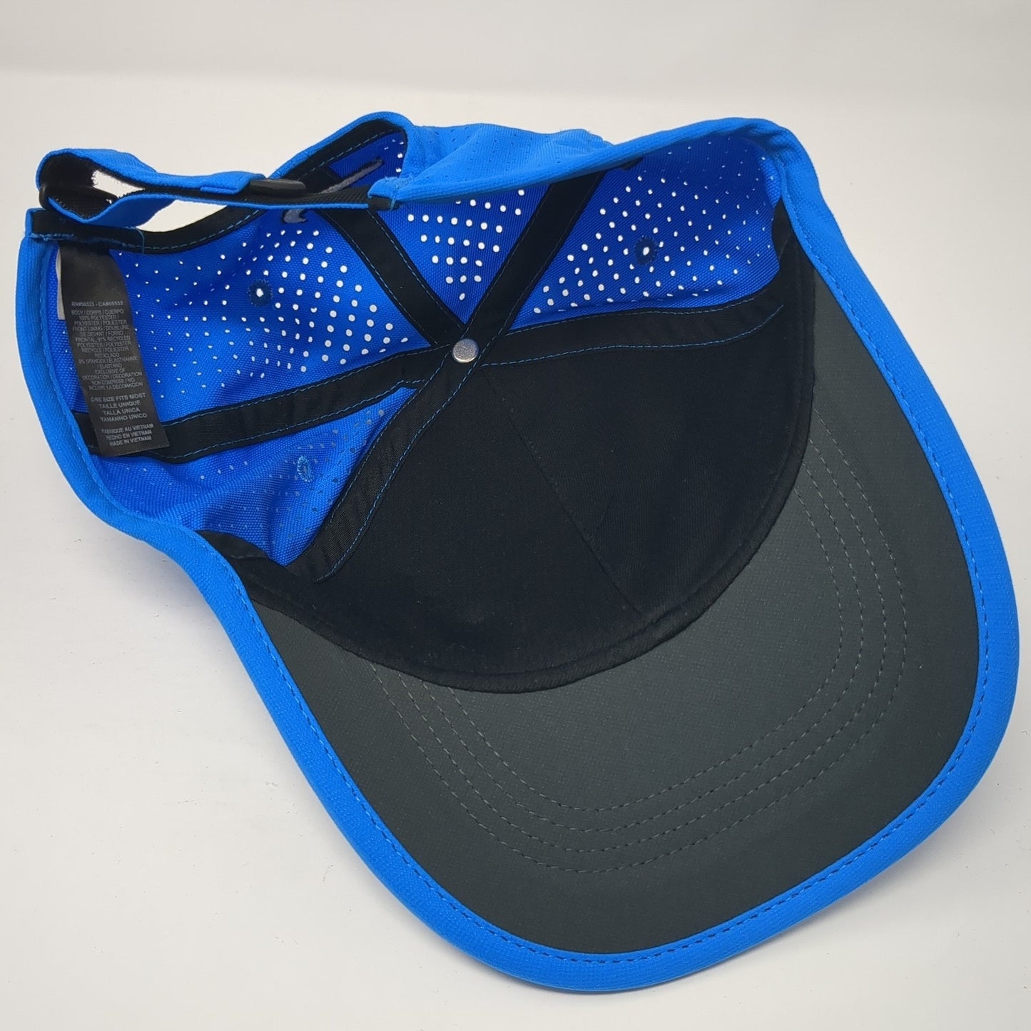 Nike Golf Strapback Hat Blue One Size Adjustable Swoosh Laser Cut Outdoor