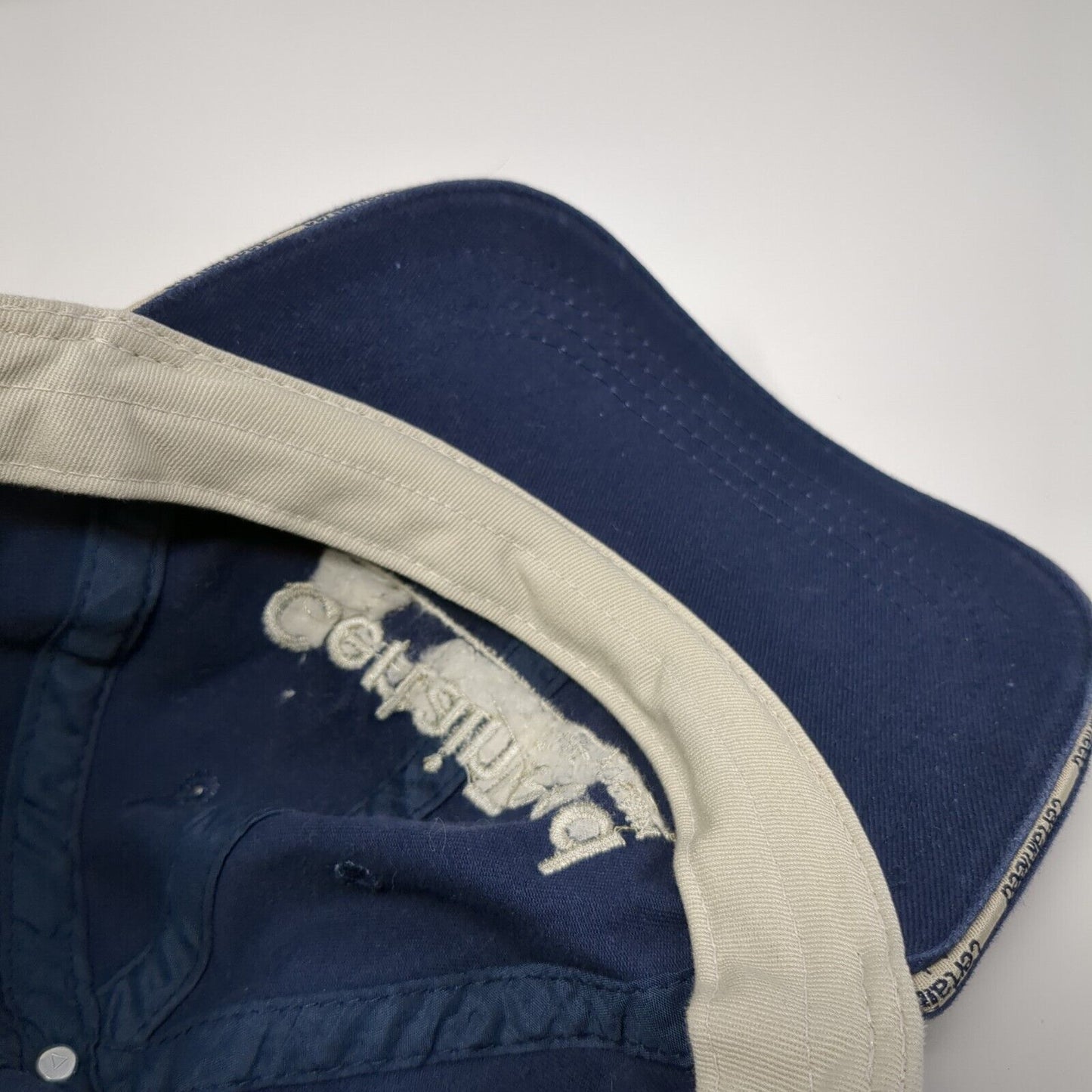 CertainTeed Saint-Gobain Slideback Hat Blue One Size Flex Strap Kati