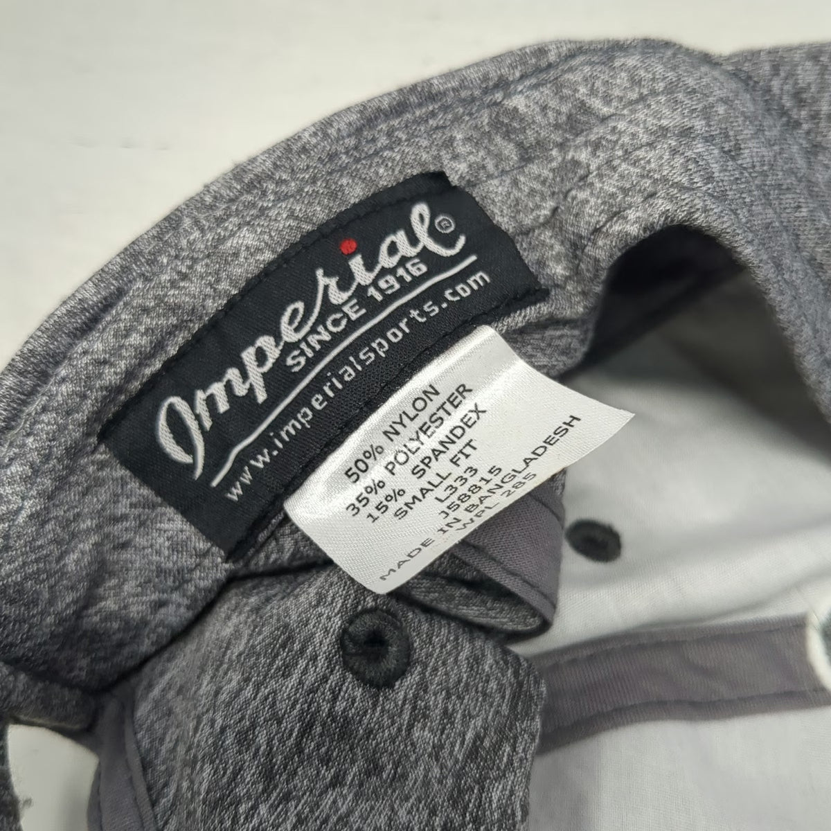 Imperial Baseball Cap Gray S Heathered Embroidered Aviara Strapback Golf Hat