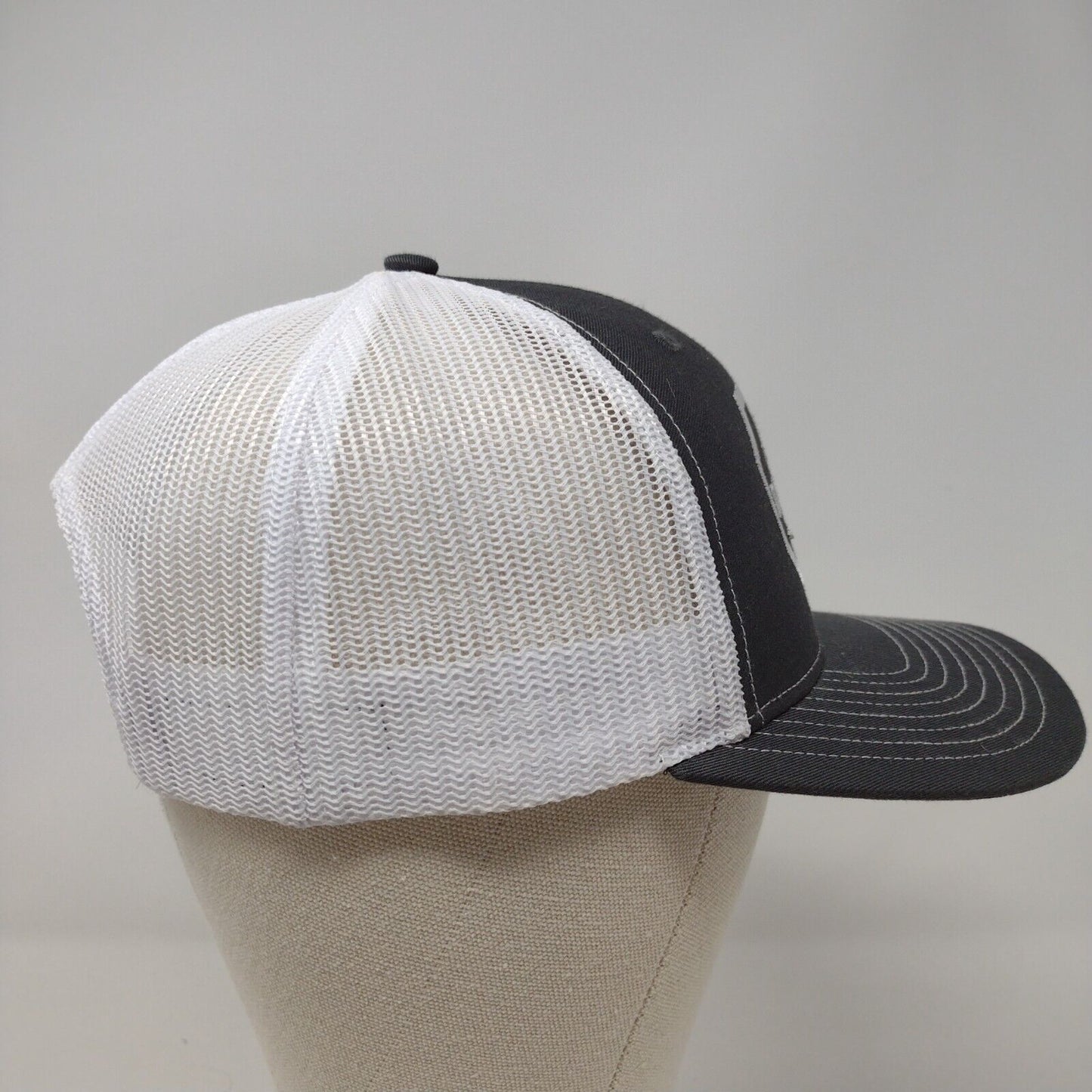 Payne Farms Snapback Mesh Back Trucker Hat Gray OSFA Embroidered