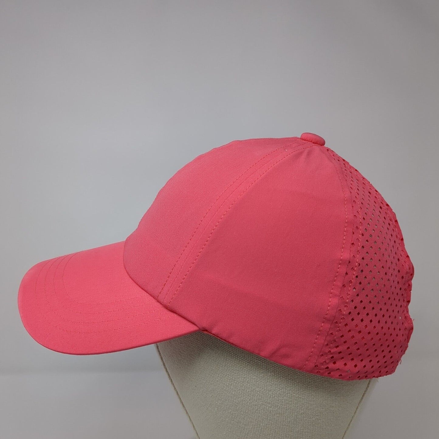 Apana Ponyback Strapback Hat Pink One Size Adjustable Breathable Mesh Blank
