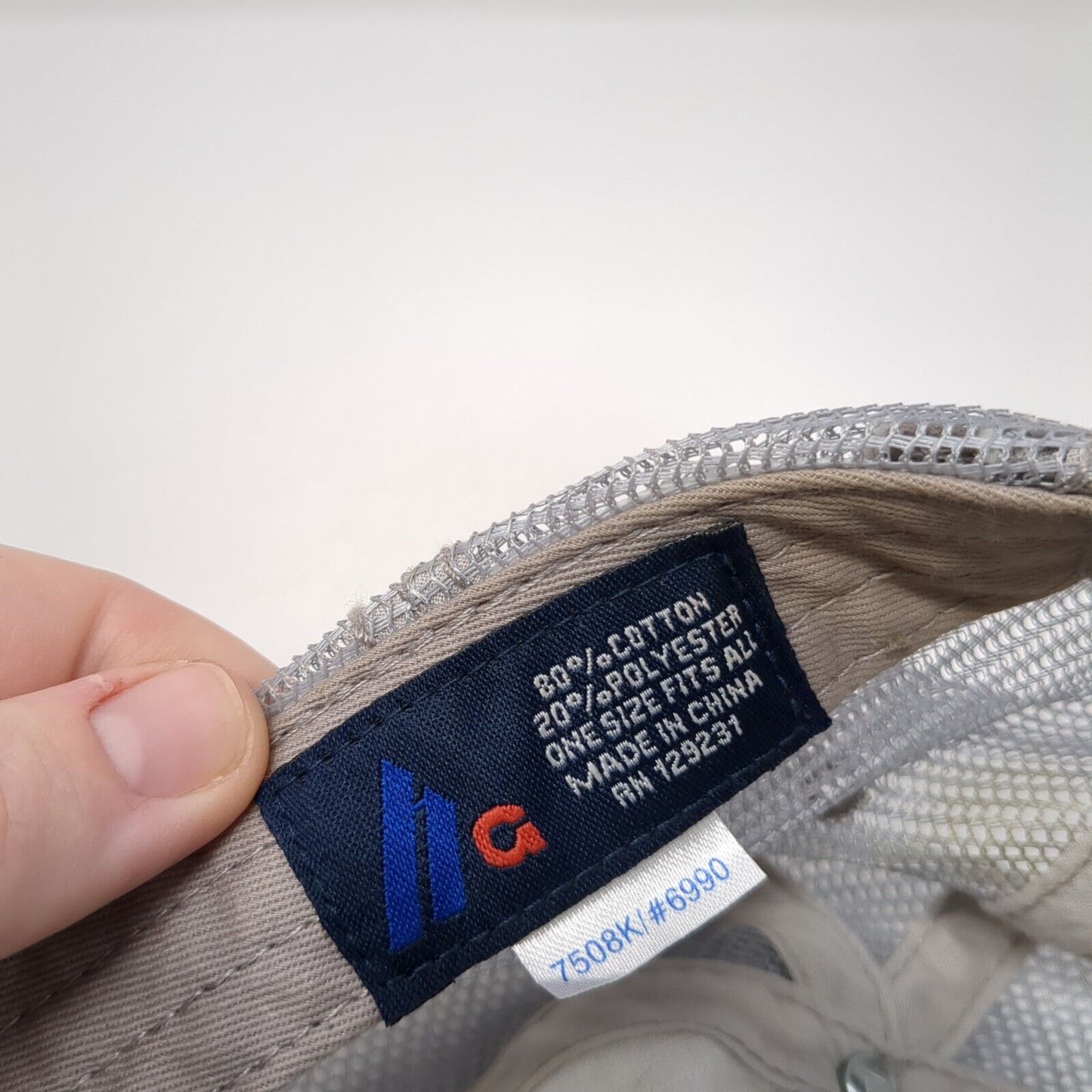 Blessed Mess Strapback Trucker Hat Gray One Size Mesh Back Rhinestone