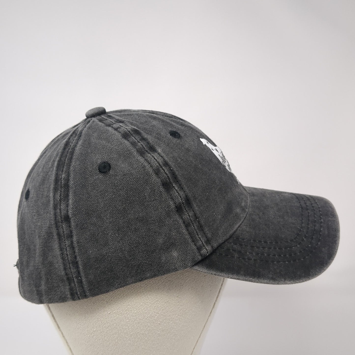 Chicken Mama Slideback Hat Gray One Size Adjustable Solid Outdoor