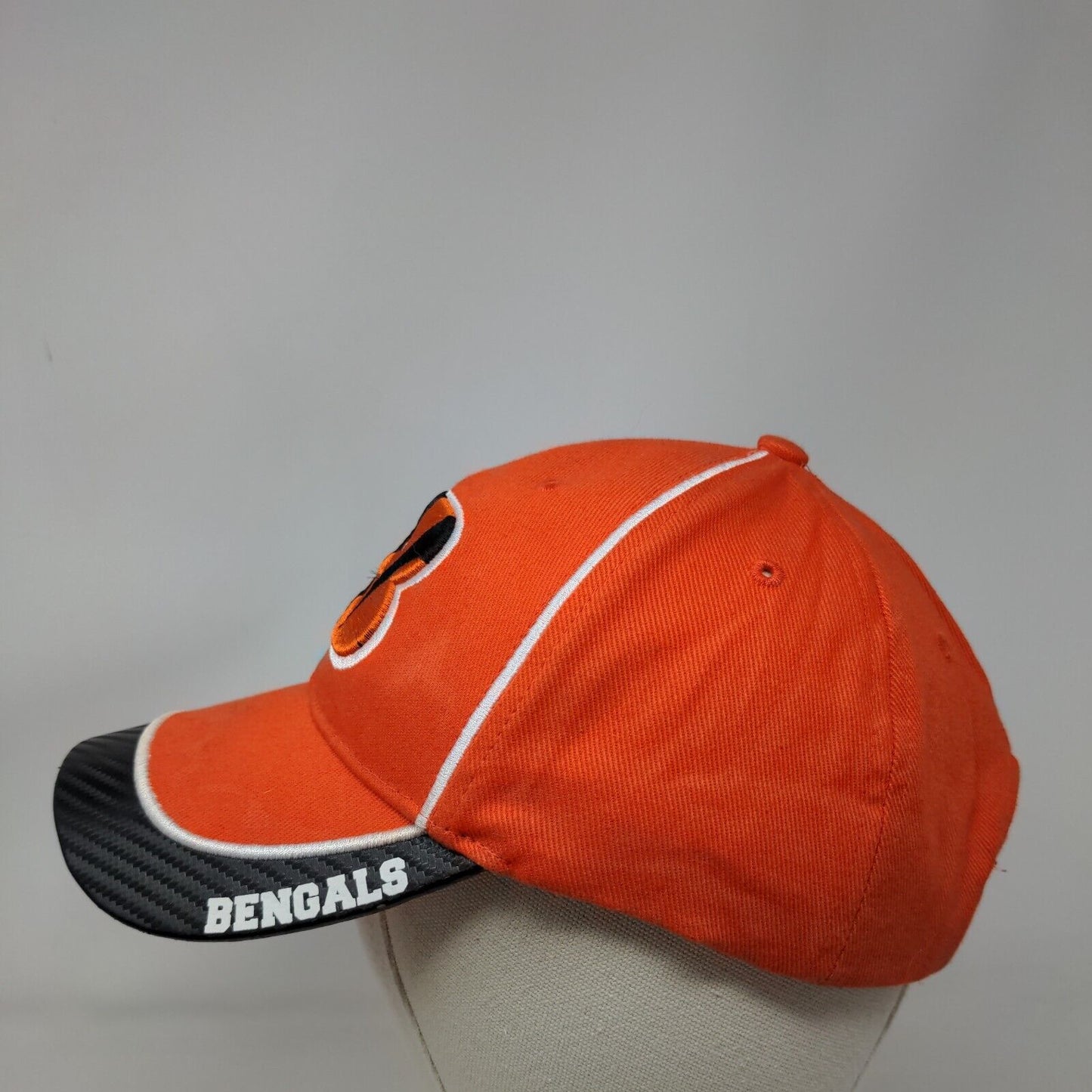 Cincinnati Bengals Strapback Hat Orange Embroidered Logo Size OS NFL