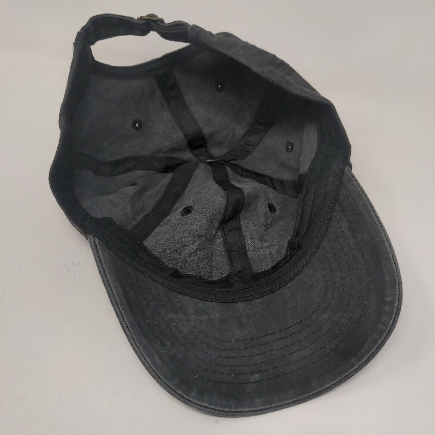 I'm Thinking Slideback Hat Gray One Size Adjustable 6 Panel Vent Holes