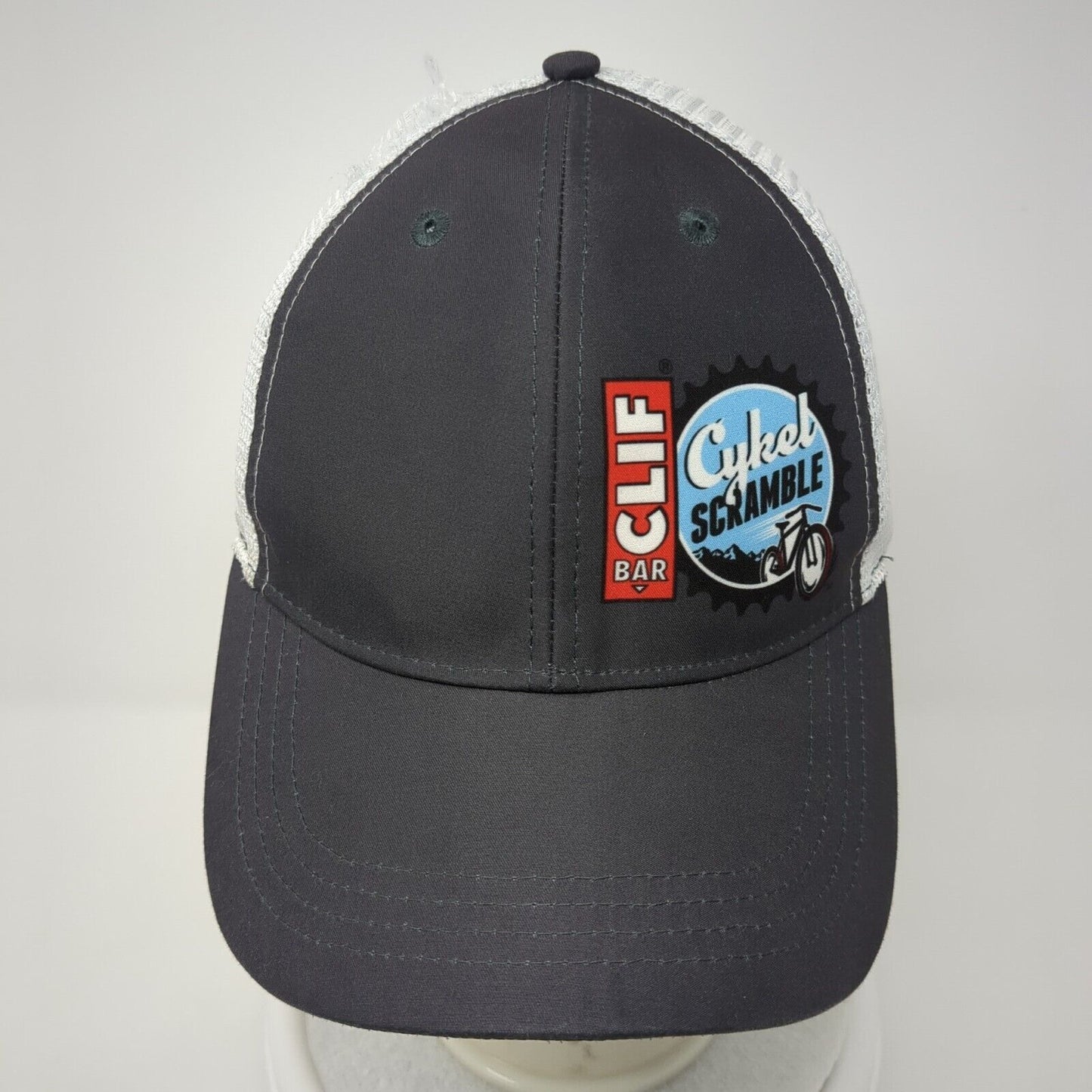 CILF Bar Cykel Scramble Snapback Trucker Hat Gray OS Adjustable Mesh Back