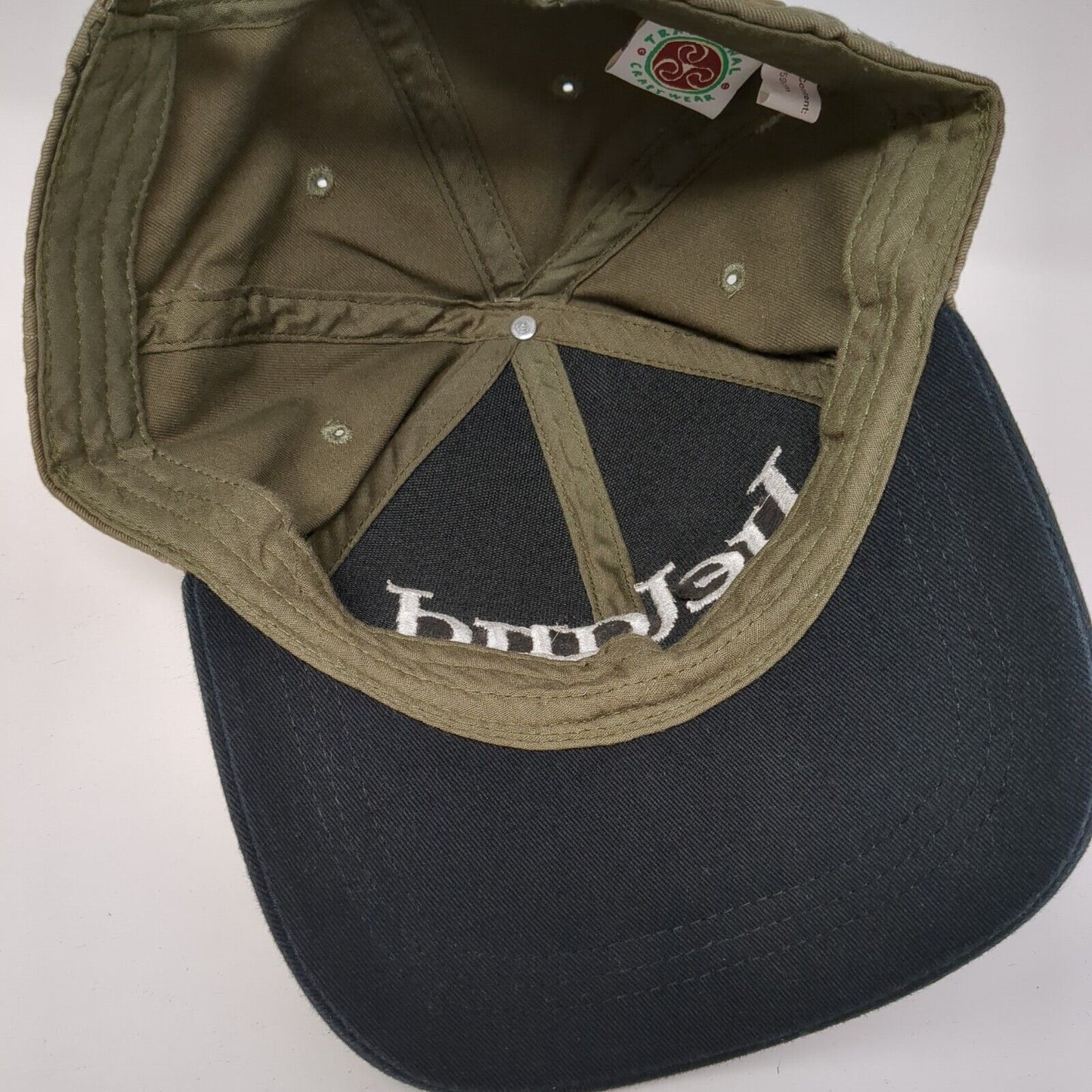 Ireland Slideback Hat Brown One Size Adjustable Embroidered 6 Panel Cotton