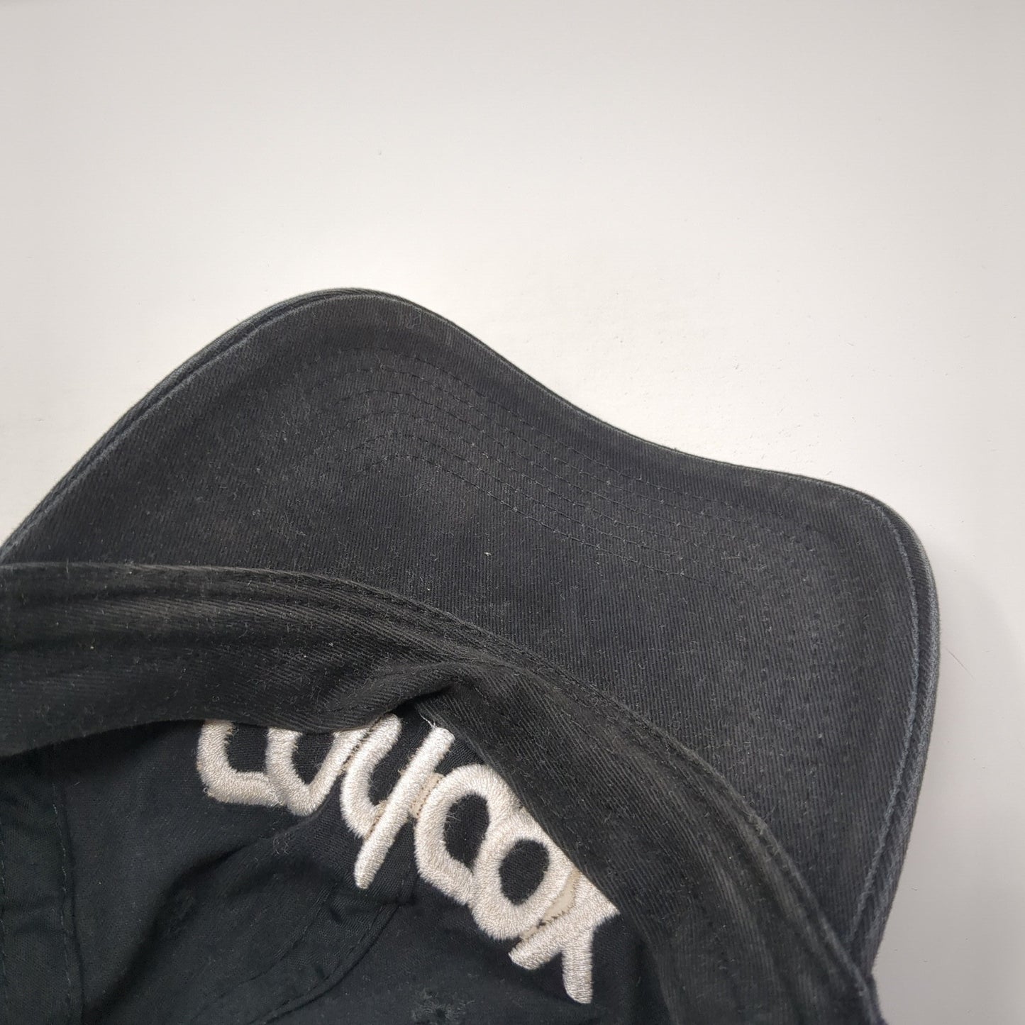 CarlCox Slideback Hat Black Embroidered Logo 100% Cotton Rapper Music HipHop
