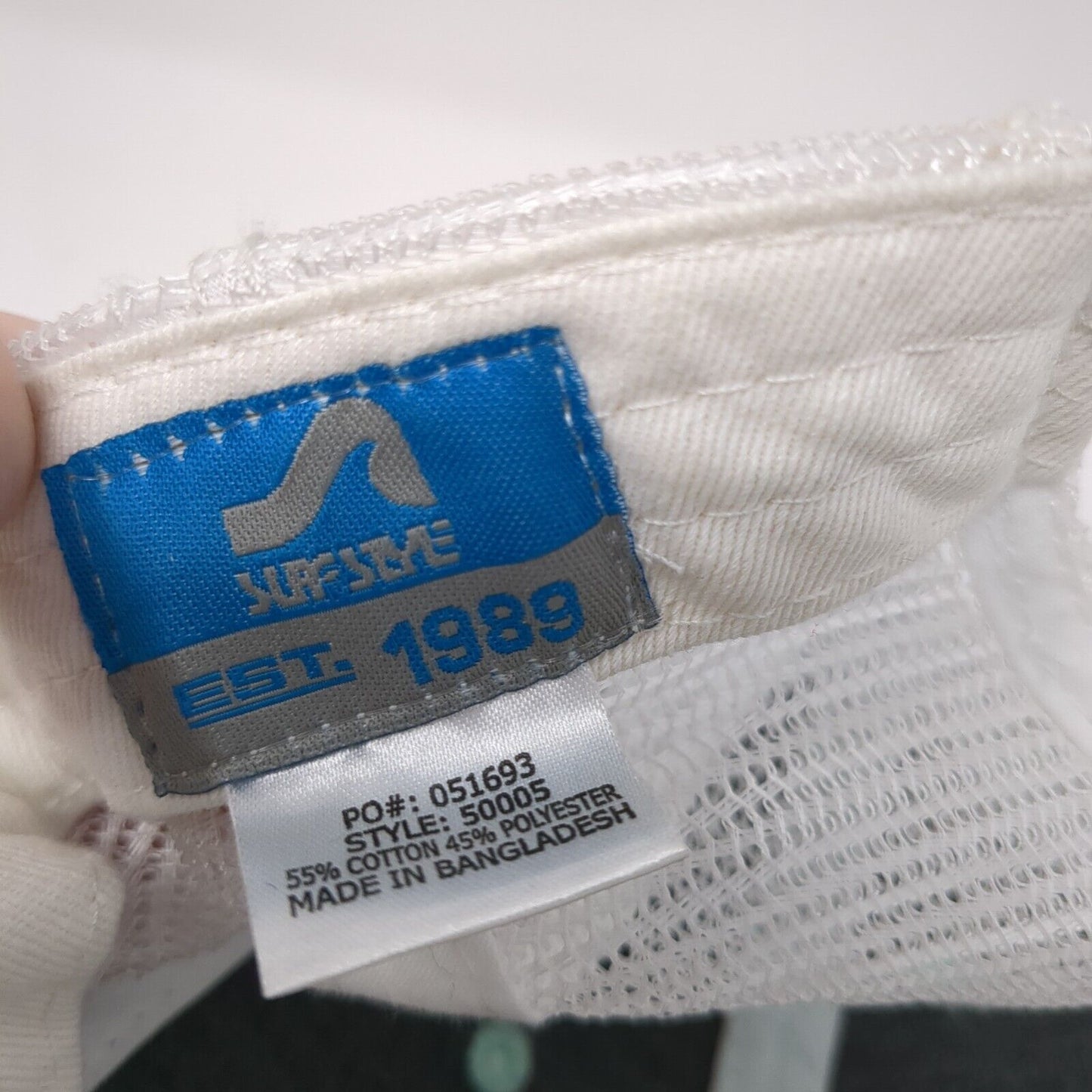 Clearwater Beach 1915 Snapback Trucker Hat Blue OS Adjustable Mesh Surfstyle