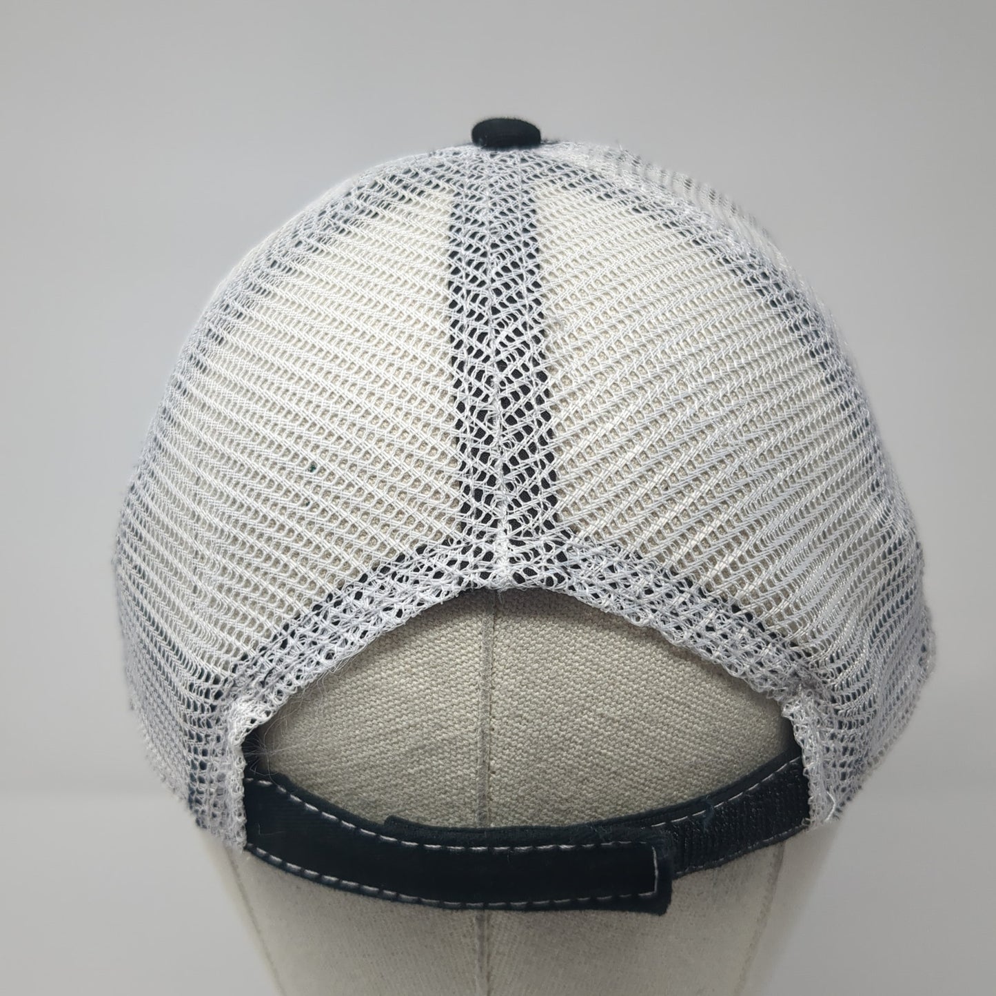 Unbranded Snapback Trucker Hat Black One Size Adjustable Mesh Back Blank