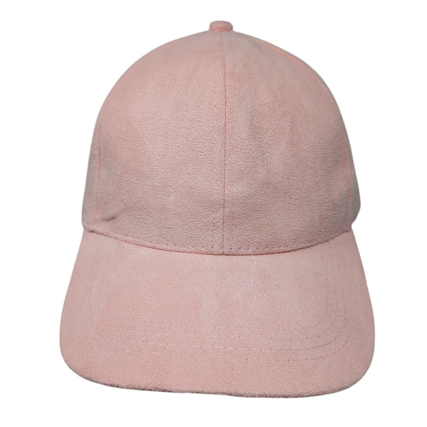 Unbranded Slideback Hat Pink One Size Adjustable Vented Holes 6 Panel Blank