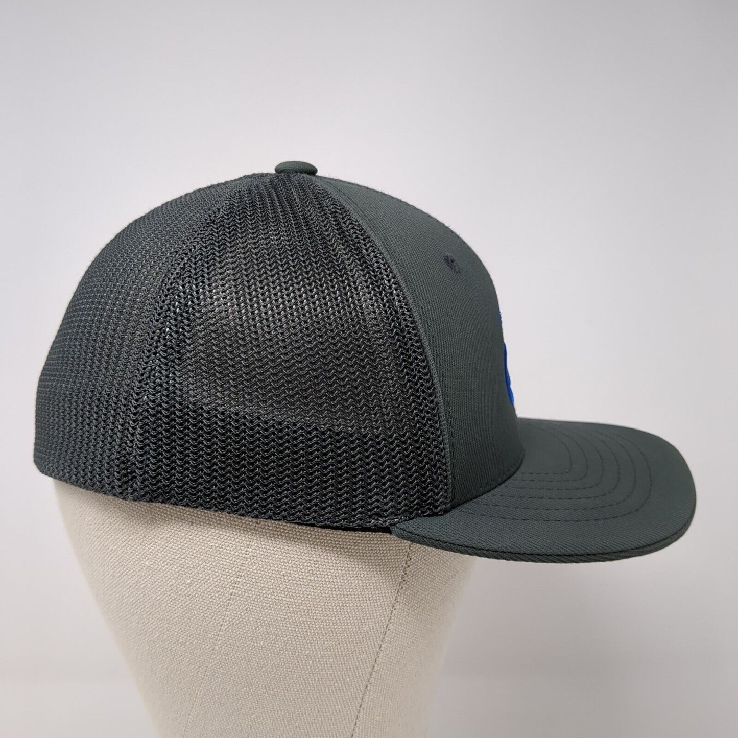 Boise N Youth Fitted Trucker Hat Gray 6 3/8-6 7/8 Mesh Back Pacific Headwear