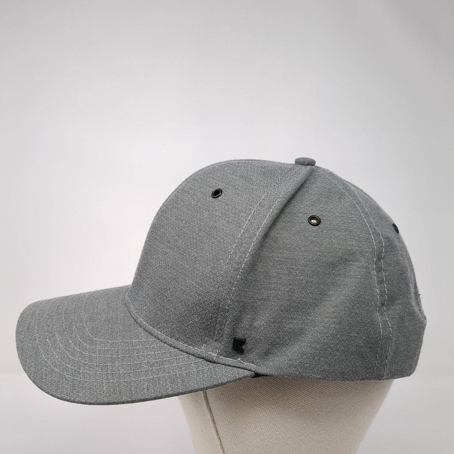 Kooringal Slideback Hat Gray One Size Adjustable Vented Holes 6 Panel Blank