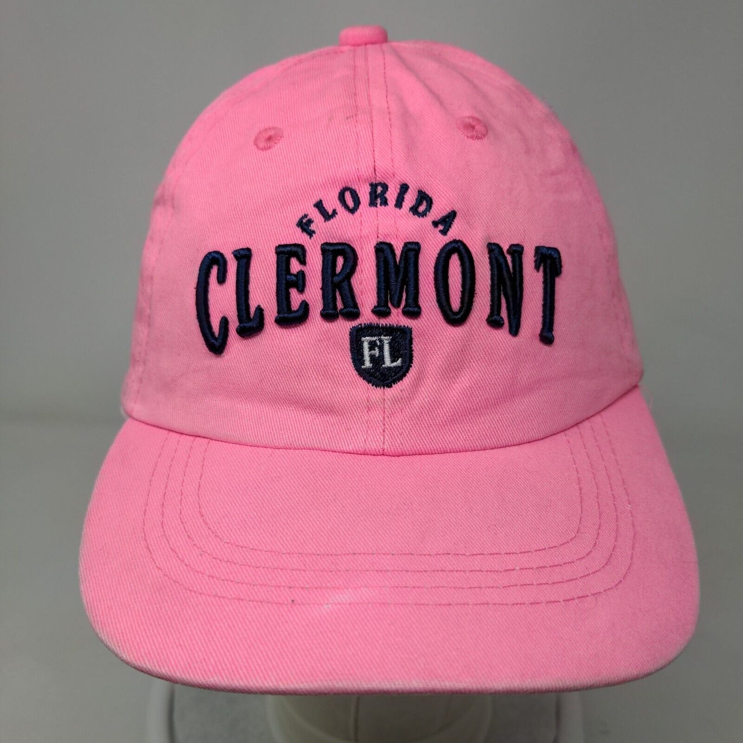 Clermont Florida Strapback Hat Pink One Size Embroidered ALYS Trading