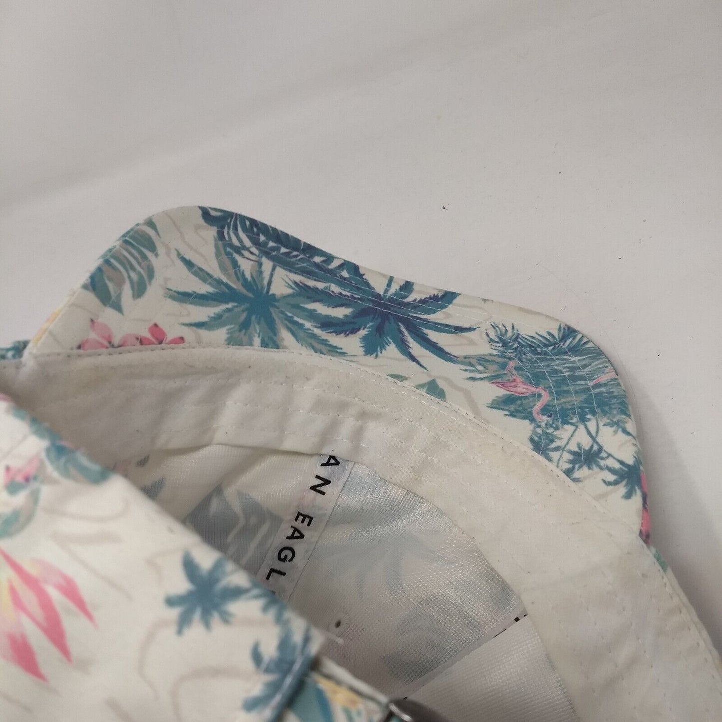 American Eagle Slideback Hat Multi One Size Adjustable Floral Hawaiian