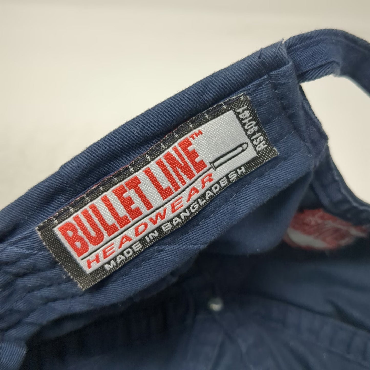 Bullet Line Baseball Cap Blue One Size Slideback SNET Yellow Pages Hat Buckle