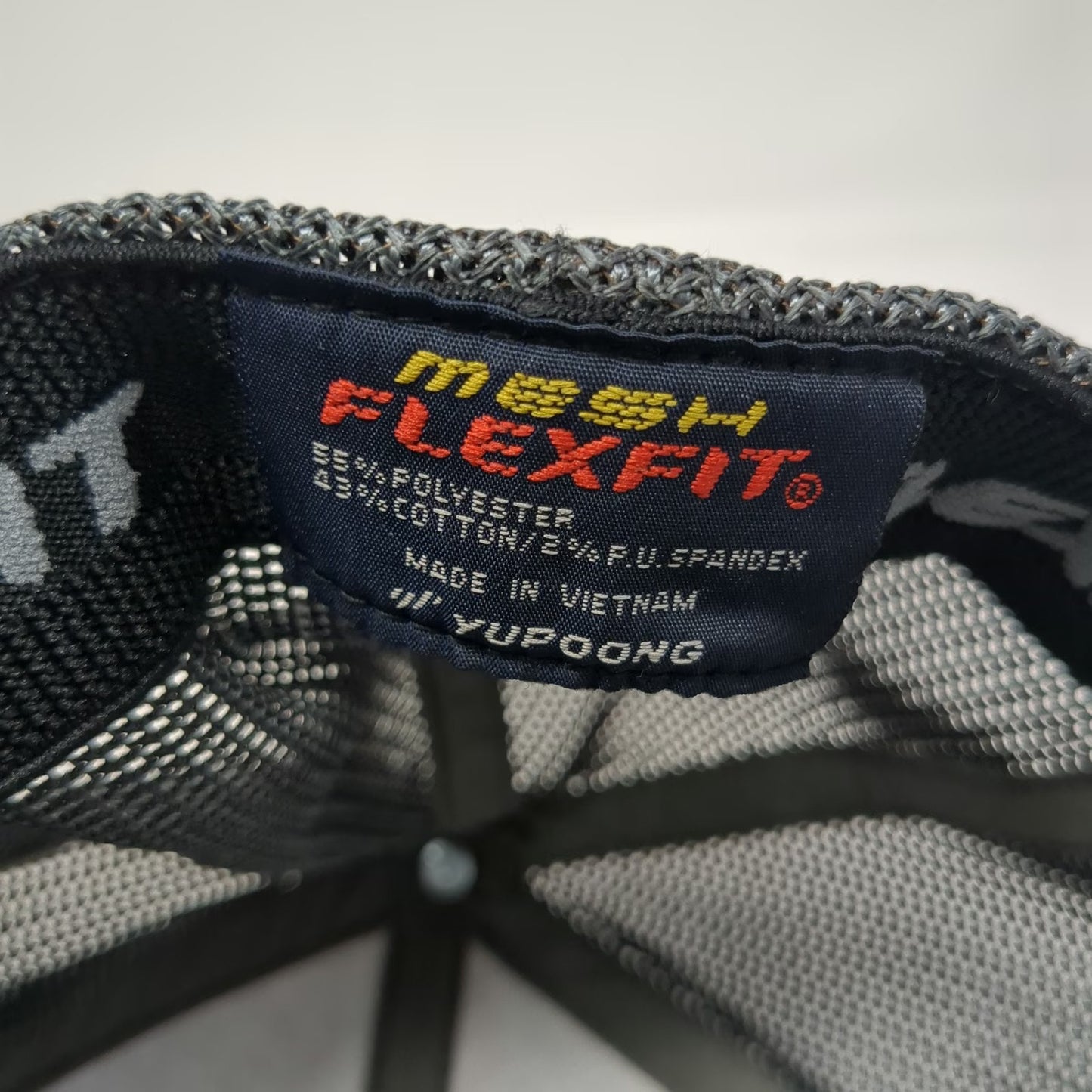 Flexfit Baseball Cap Gray One Size Patty-O-Matic Food Machines Mesh Back Hat