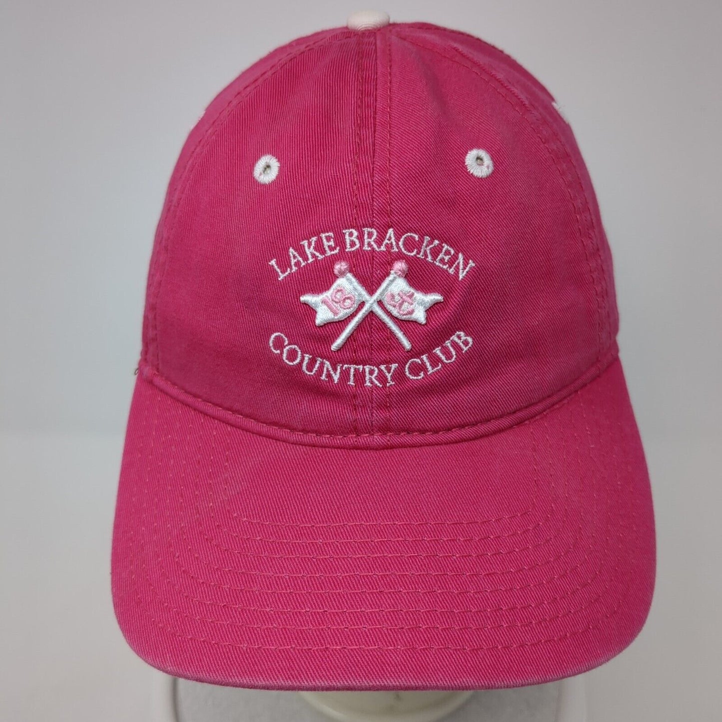 Lake Bracken Country Club Slideback Hat Pink OS Adjustable Girl by The Game
