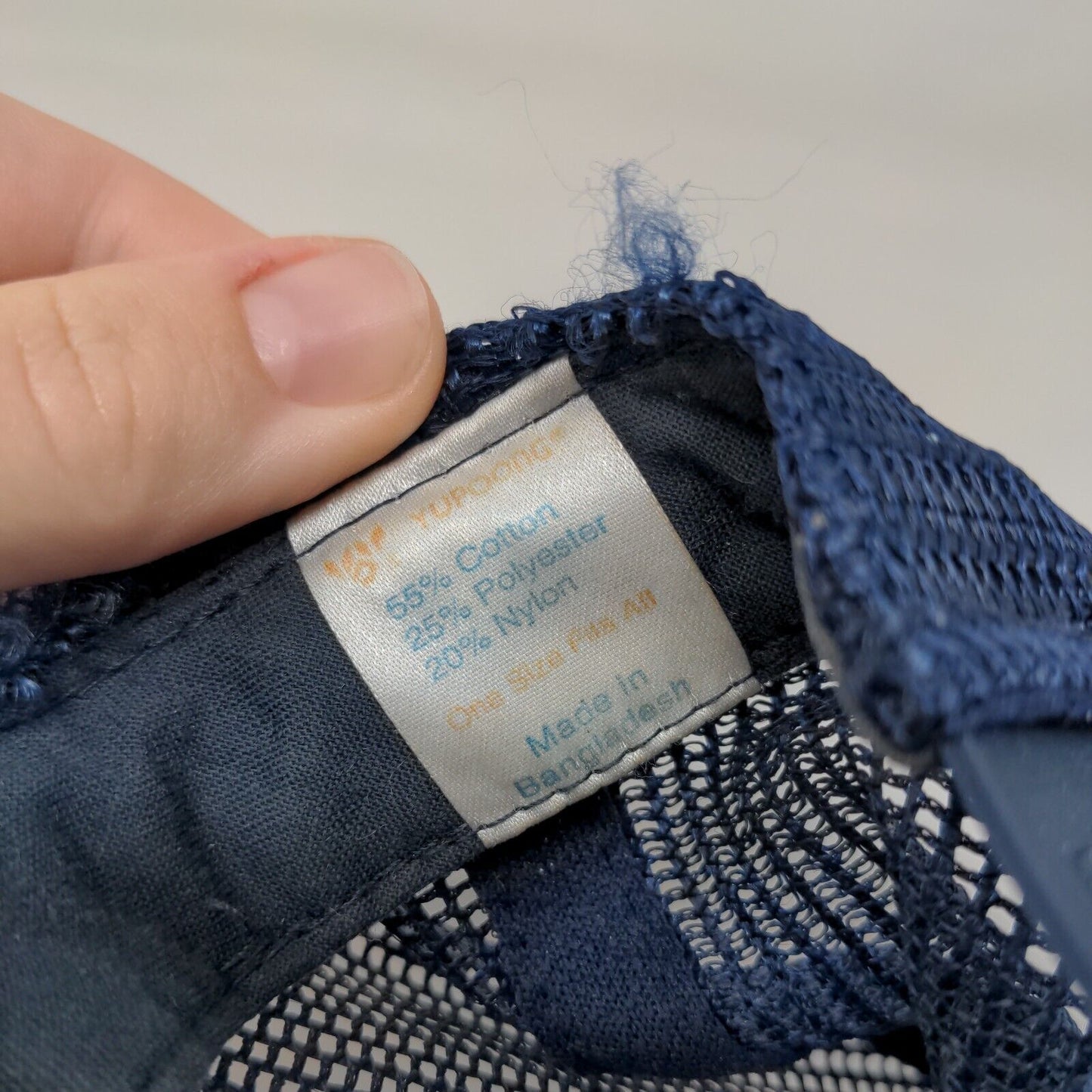 Spartanburg School District 7 Snapback Mesh Back Rope Trucker Hat Blue OSFA