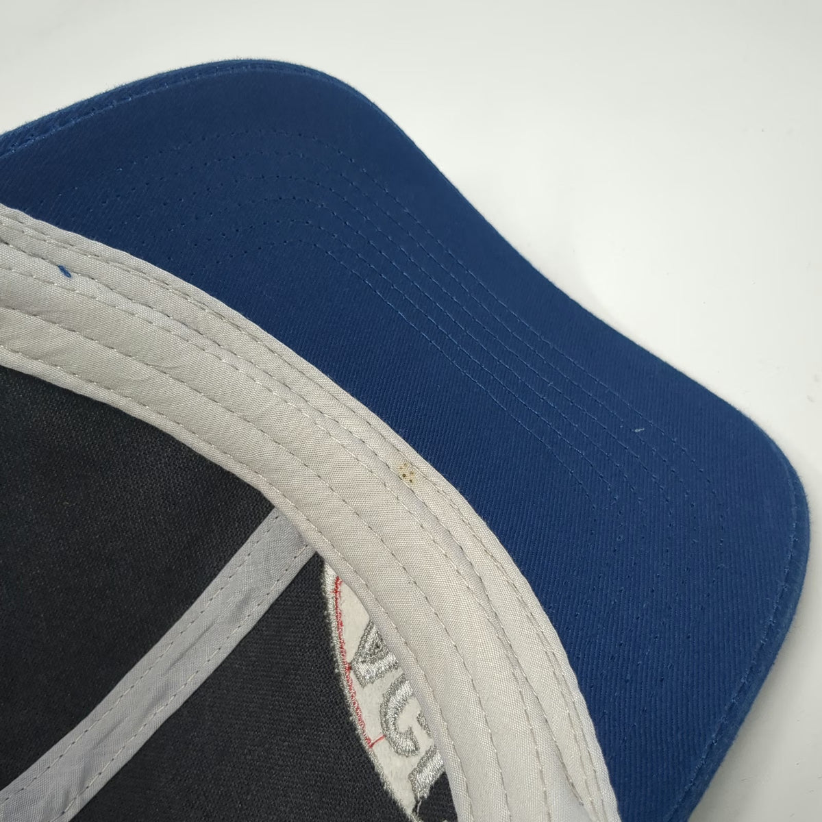 Trucker Hat Blue One Size Snapback Mesh USA Flag Jamestown ND Stars Agri-Cover