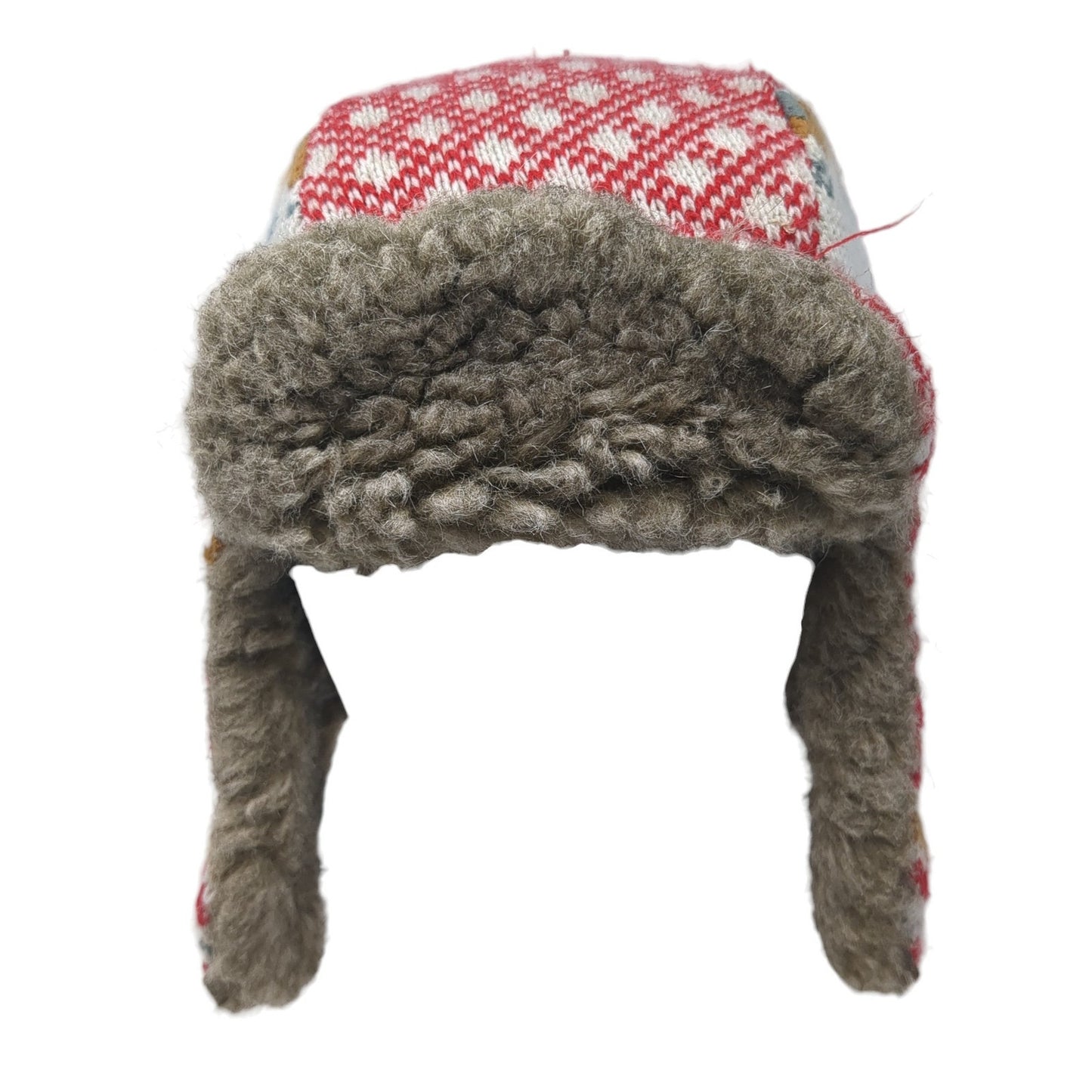 Arizona Trapper Hat Multicolor One Size Ear Flap Faux Fur Winter Fair Isle