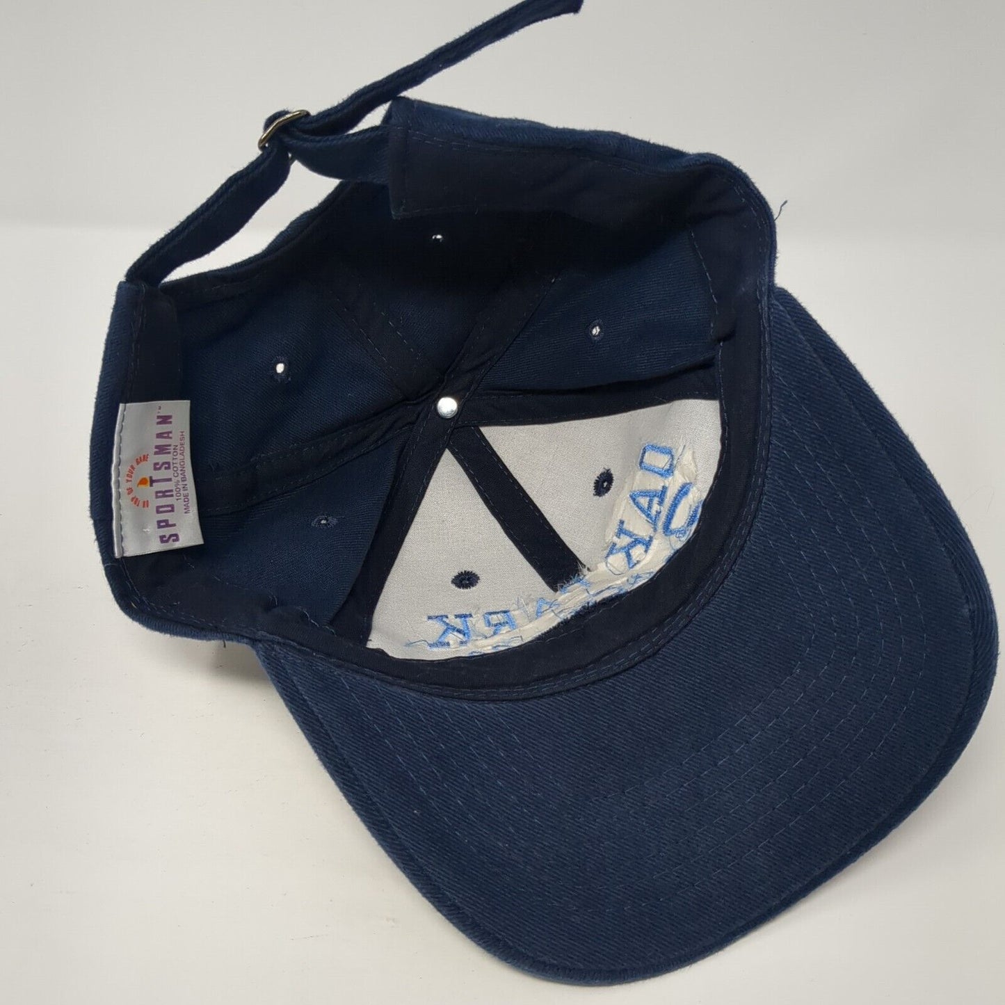 Oak Park Football Slideback Hat Blue One Size Adjustable Sportsman