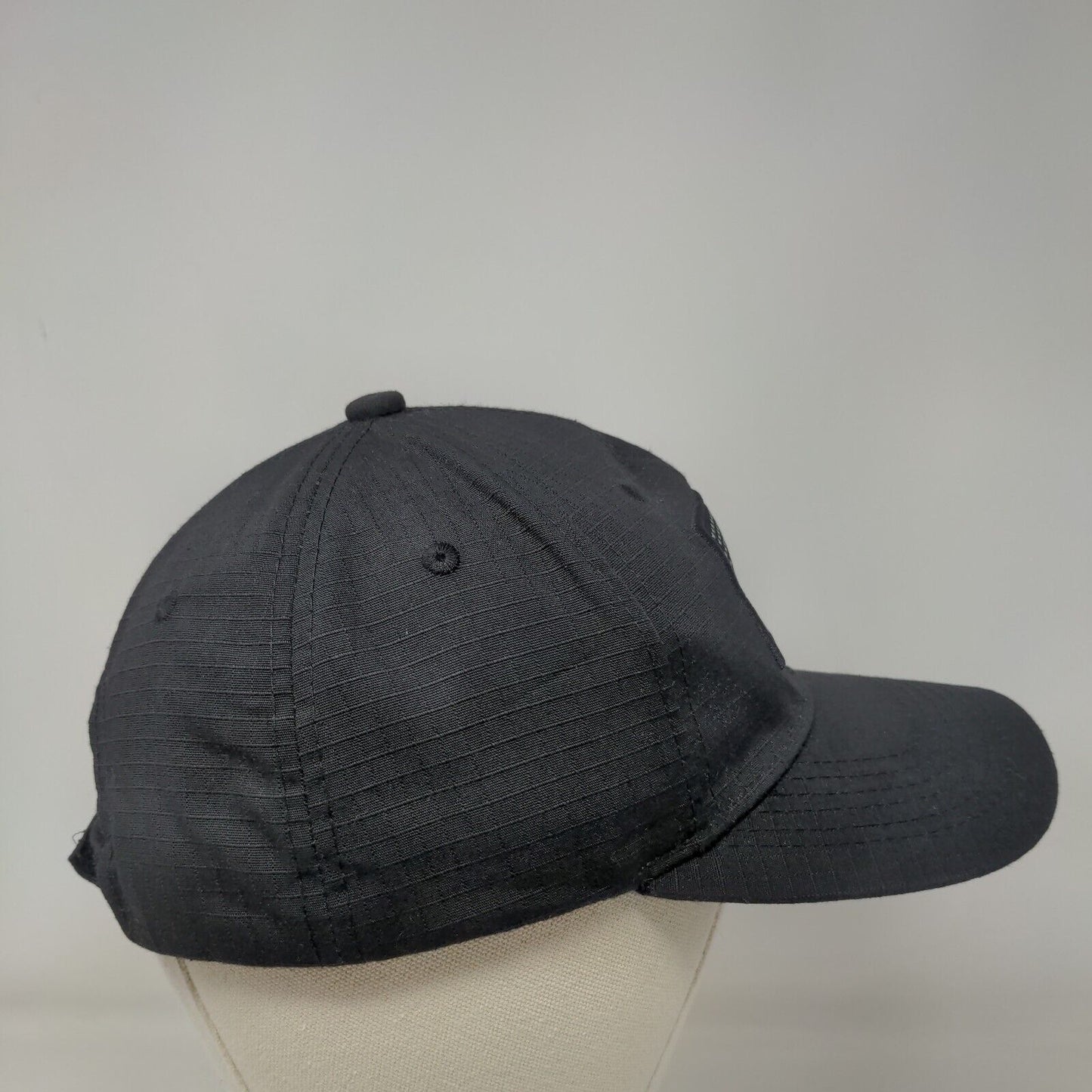 American Flag Patch Strapback Hat Black One Size Black Eagle By Ace Cap