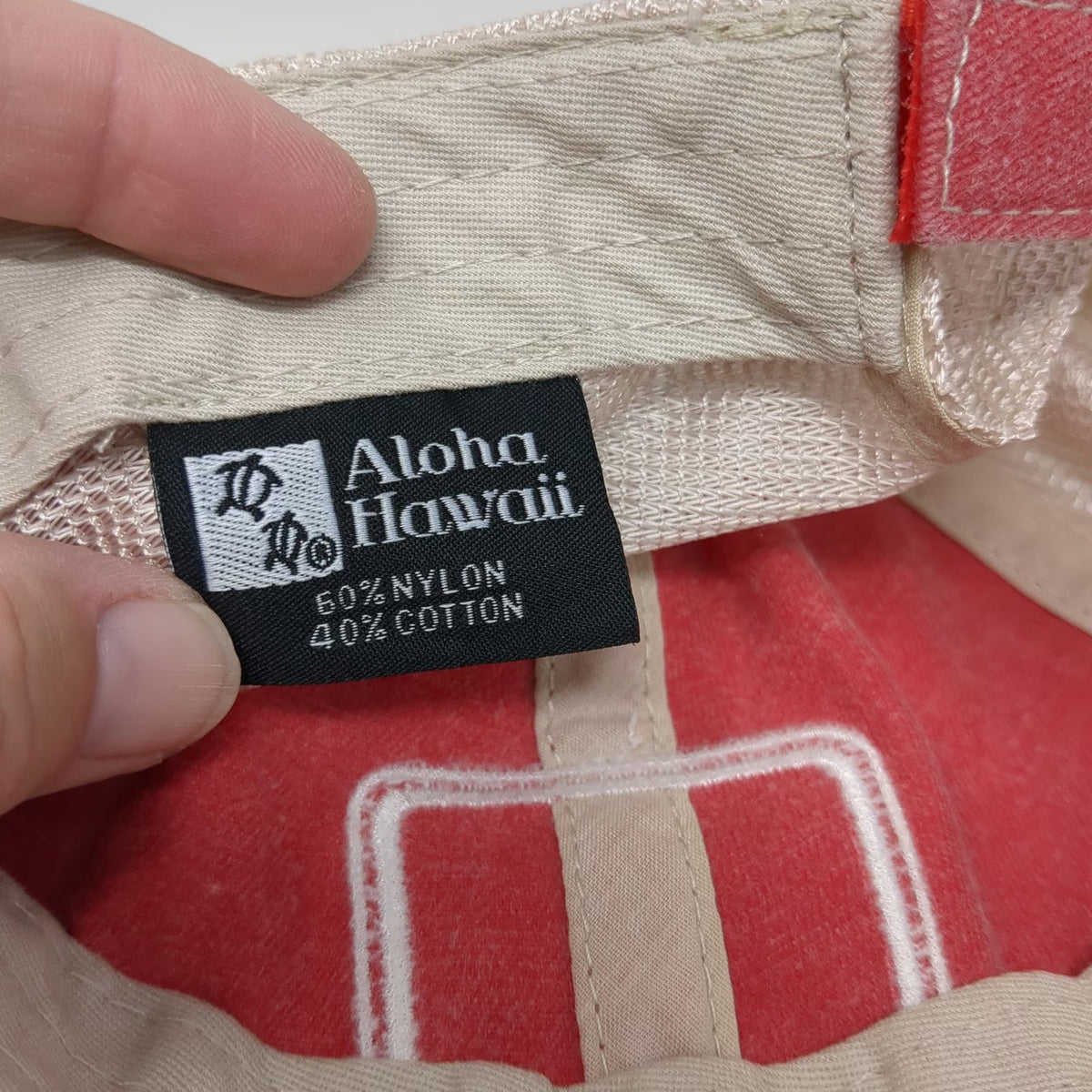 Aloha Hawaii Baseball Cap Red One Size Mesh Back Kauai Chicken Patch Travel Hat