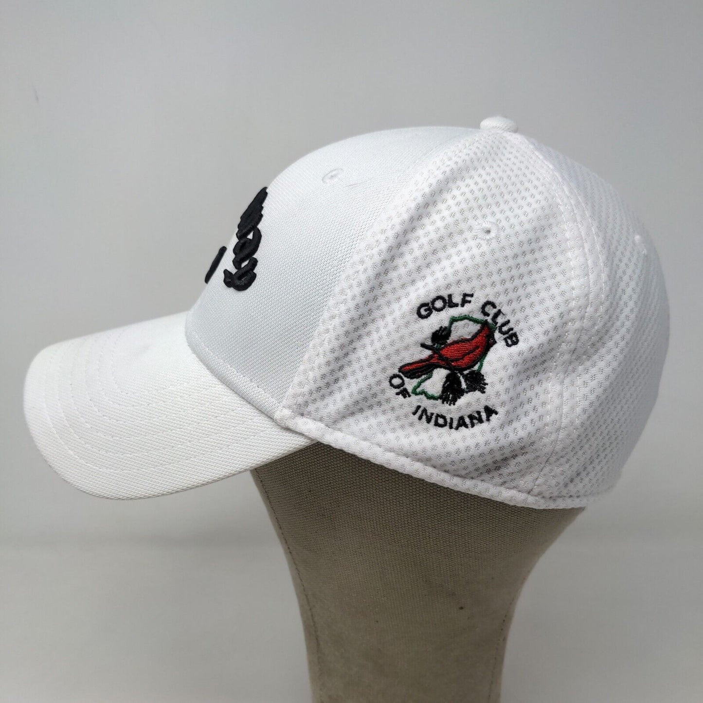 Callaway Men's Fitted Hat White Size S/M Embroidered Odyssey Golf Club Logo